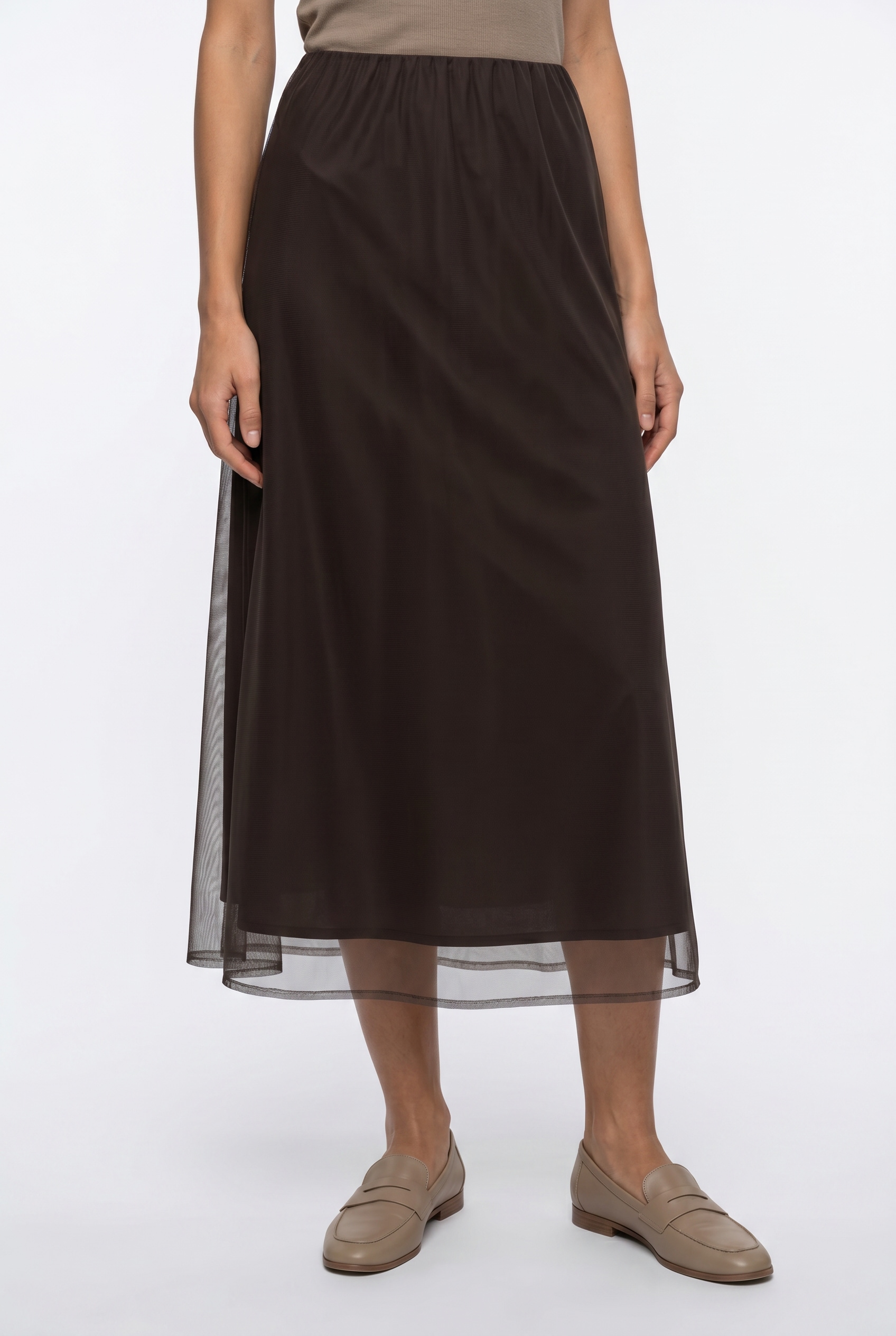 Vila Maxirock "VIFALIA HW ANKLE SKIRT - NOOS" aus Polyester, hohe Leibhöhe, pflegeleicht