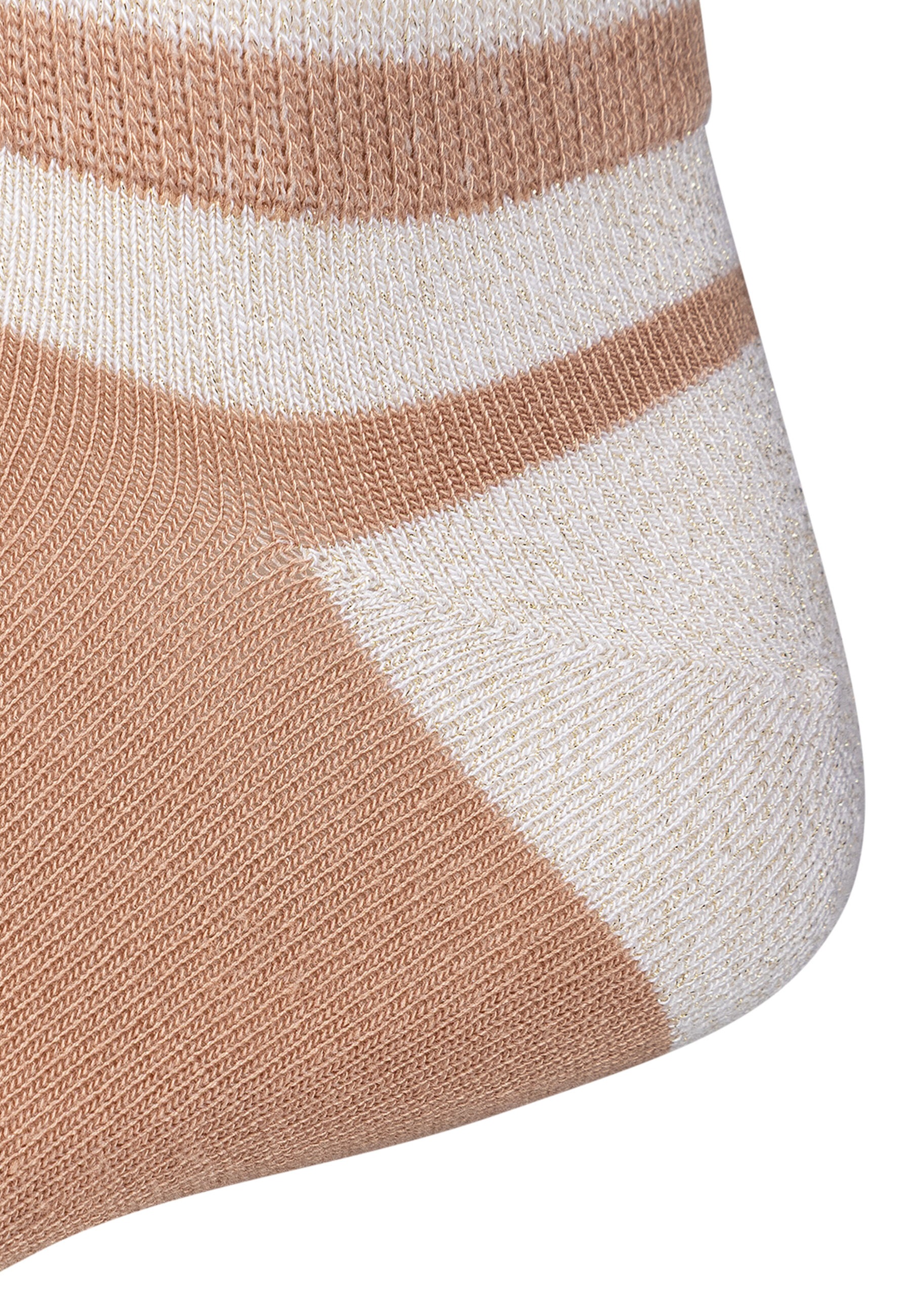 Camano Sneakersocken »Sneakersocken silky touch lurex 4er Pack« 4er Pack Seidige Qualität mit weichem Tragegefühl , Dezente Lurex-Details