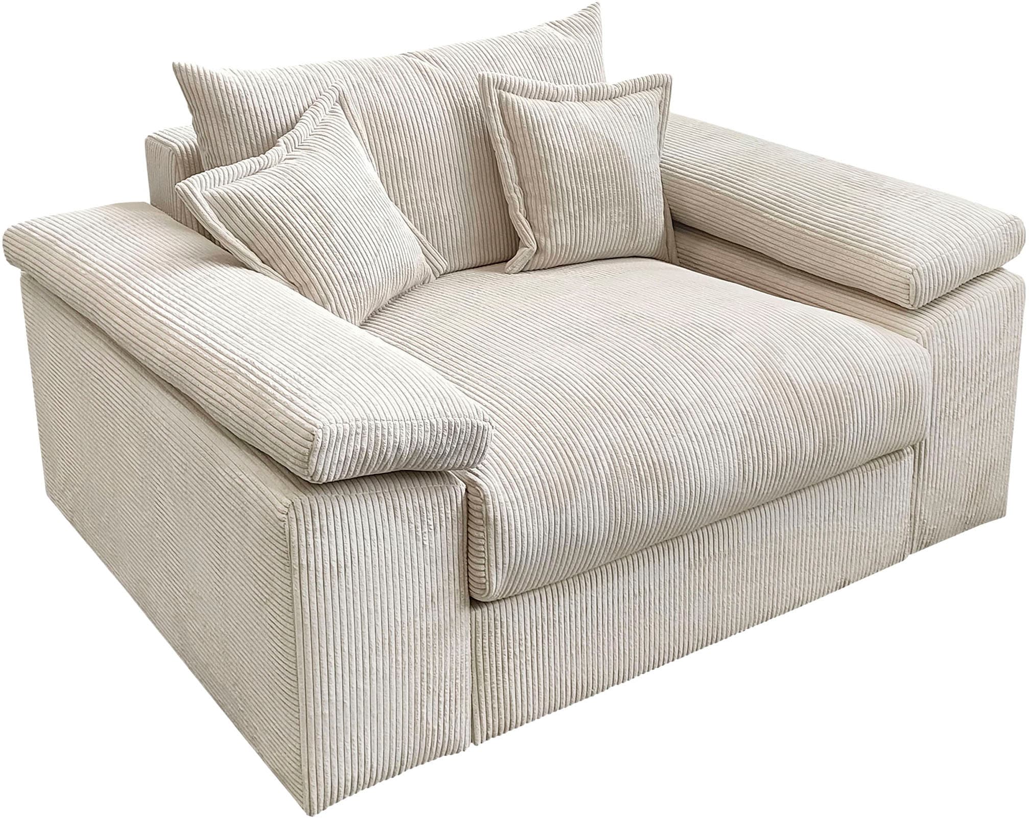 Home affaire XXL-Sessel »Soft&Cosy«, in Cord, inklusive Kissen