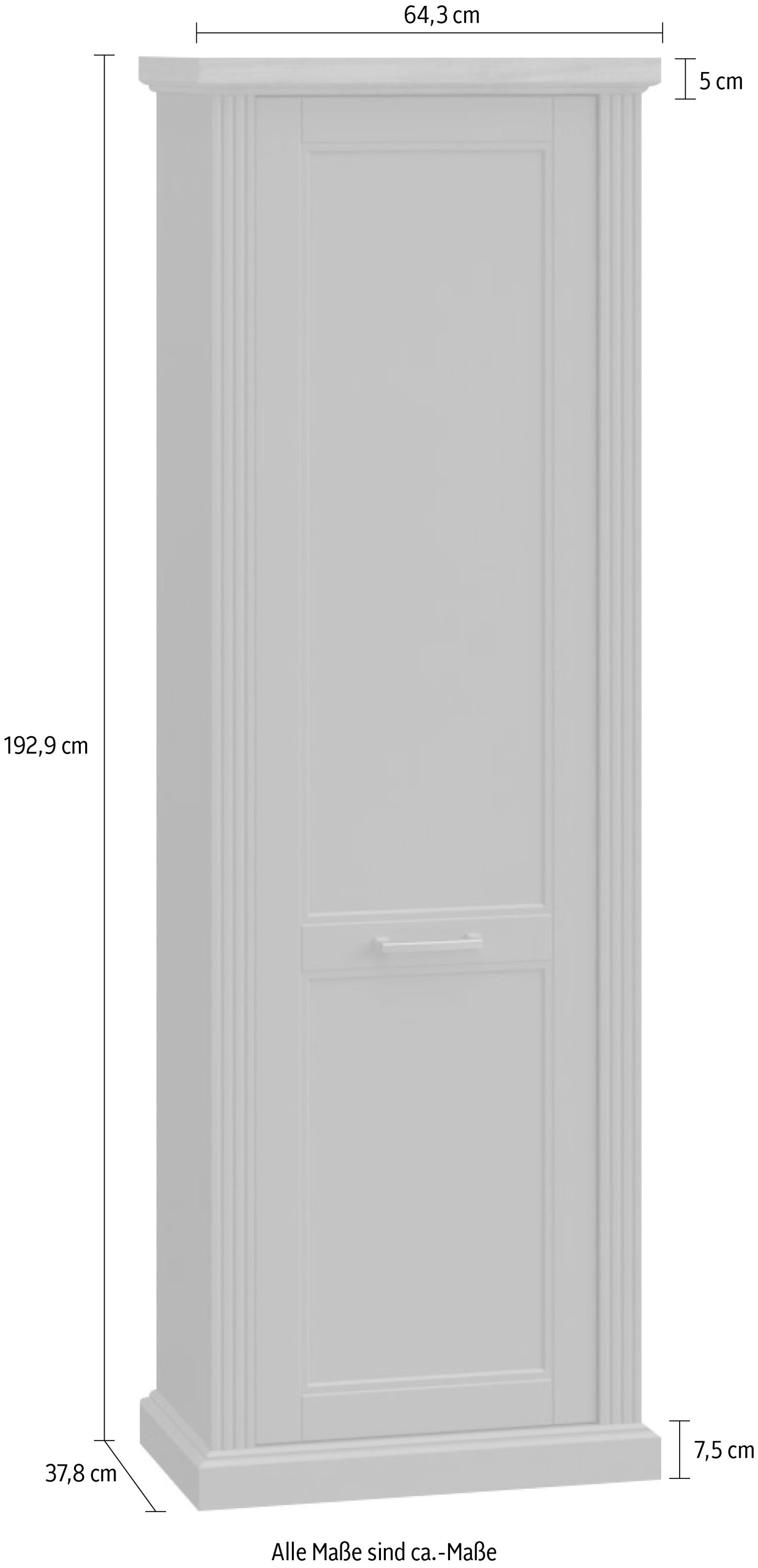Home affaire Garderobenschrank »Tara«, hochwertig UV lackiert, Soft-Close-Funktion