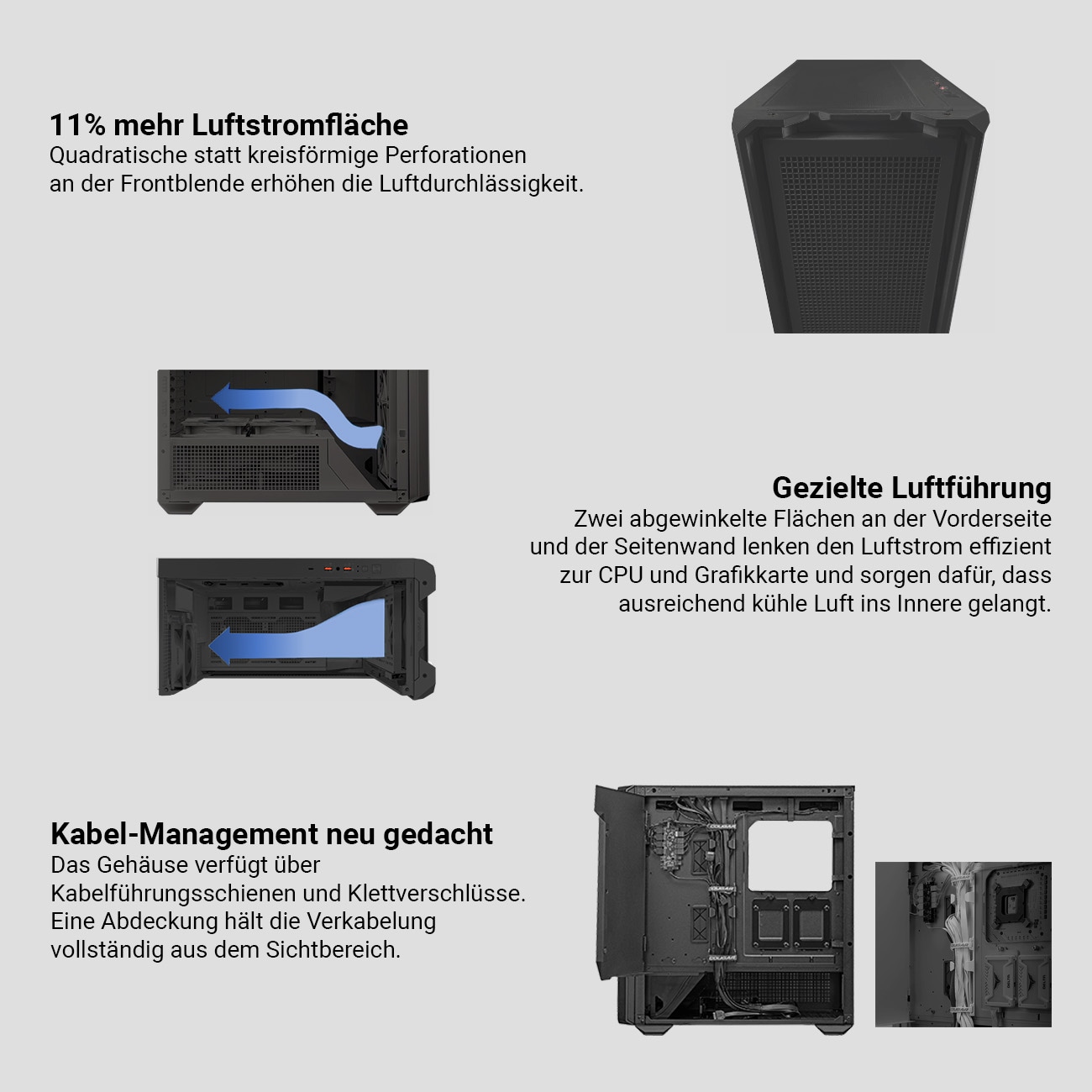 Cougar Gaming-PC »MX600 BK 7460«, Windows 11, DDR5 RAM