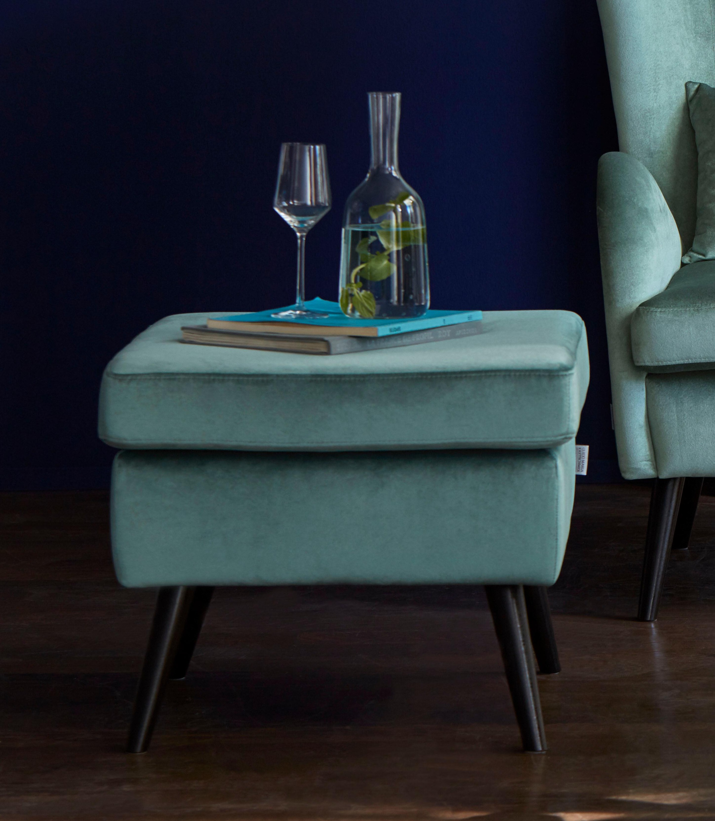 Home affaire Hocker "Salla", Bezug auch in Luxus-Microfaser in Teddyfellopt günstig online kaufen