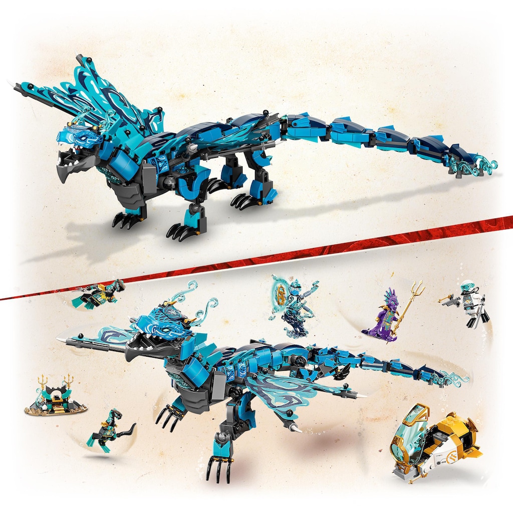 LEGO® Konstruktionsspielsteine »Wasserdrache (71754), LEGO® NINJAGO®«, (737 St.)