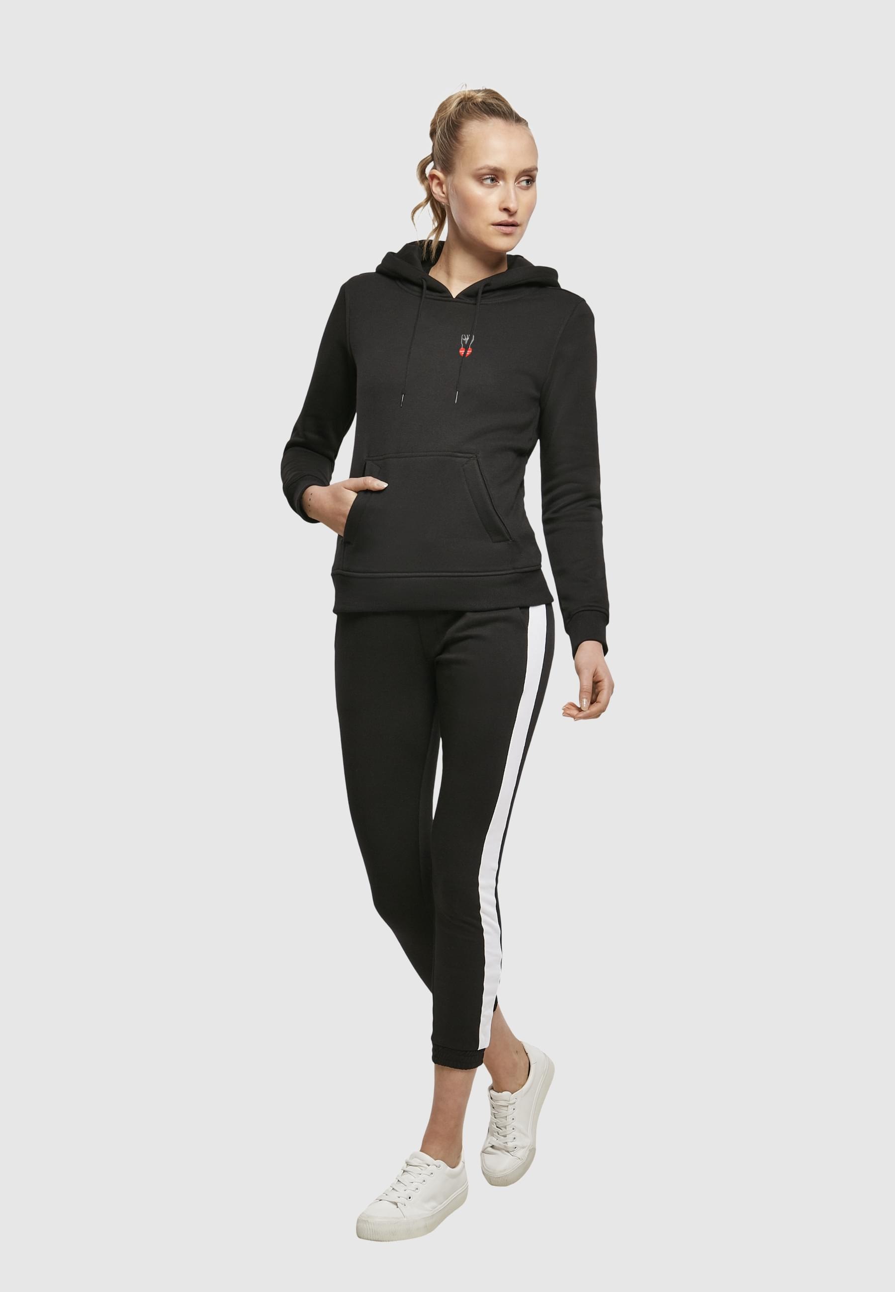 Merchcode Kapuzenpullover »Merchcode Ladies Peace - Fist Heart Black Hoody«, (1 tlg.)