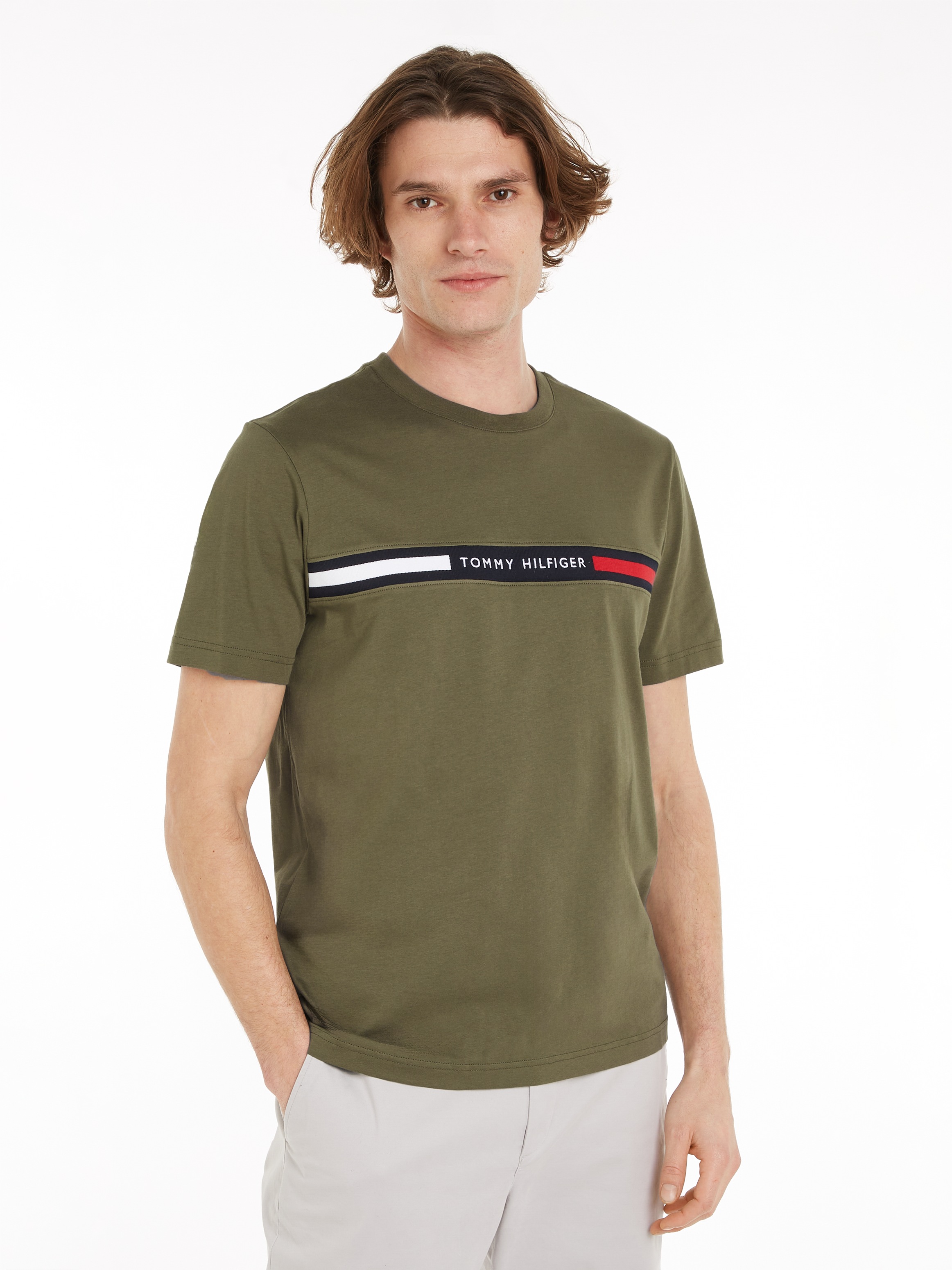 Tommy Hilfiger T-Shirt "HILFIGER CHEST INSERT TEE" günstig online kaufen