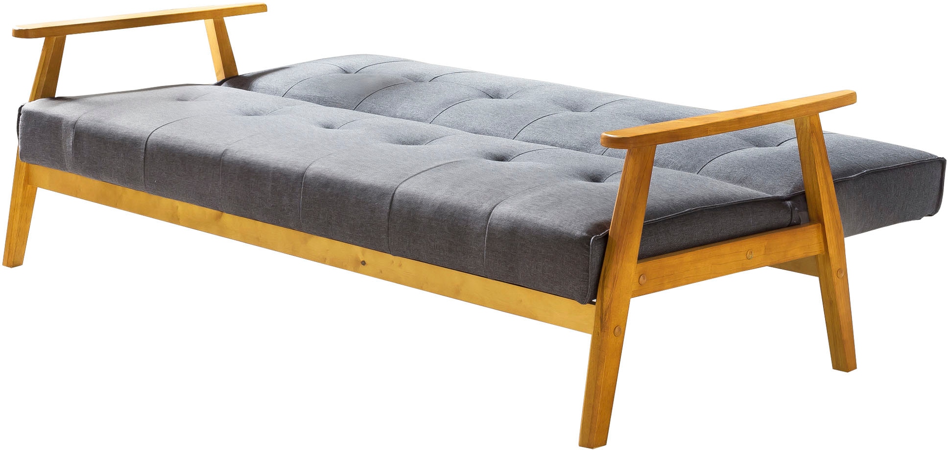 SalesFever Schlafsofa »Skagen, Sofa, 3-Sitzer«, mit Holzgestell, 60° Relax- und Schlaffunktion, Breite 190 cm