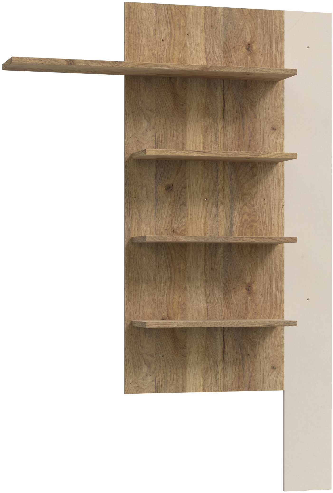 FORTE Wandregal B/H/T 132,5/190/21,9cm, 4 Ablageböden günstig online kaufen