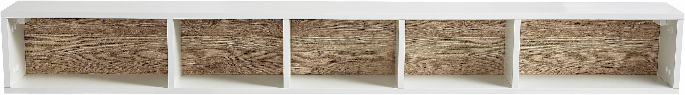 INOSIGN Wandregal »Toledo,Breite 169 cm stilvolle Deko-Wandregal«, Wandregal mit 5 Fächern, viel Stauraum, Masse 169/20,5/19 (B/H/T)