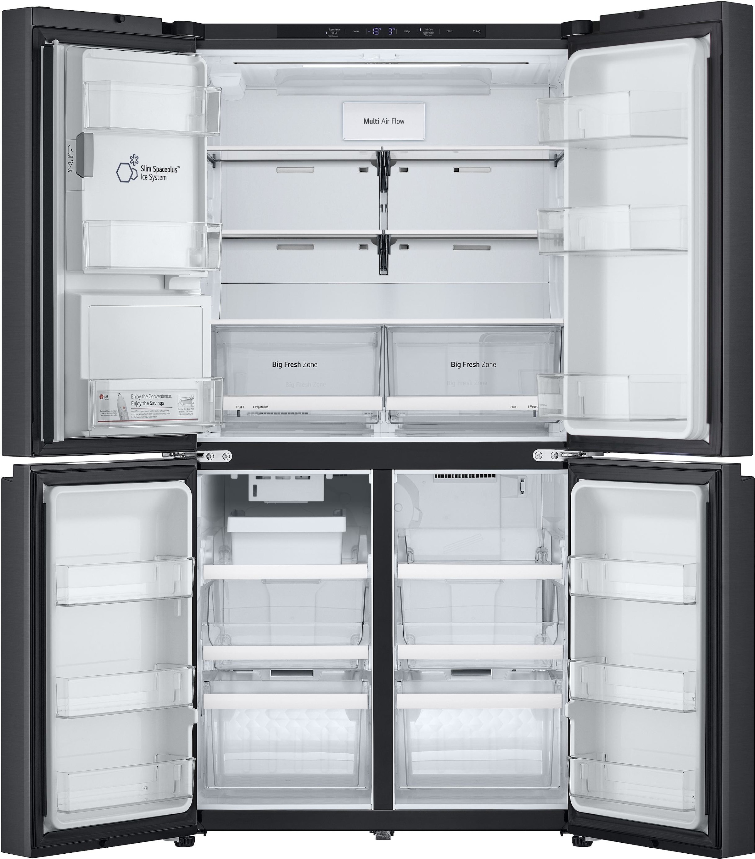 LG Multi Door »GMF960EV2E« 179,2 cm hoch 91,4 cm breit No Frost, Wasserspender mit Smart Fill, großer Nutzinhalt von 646 L