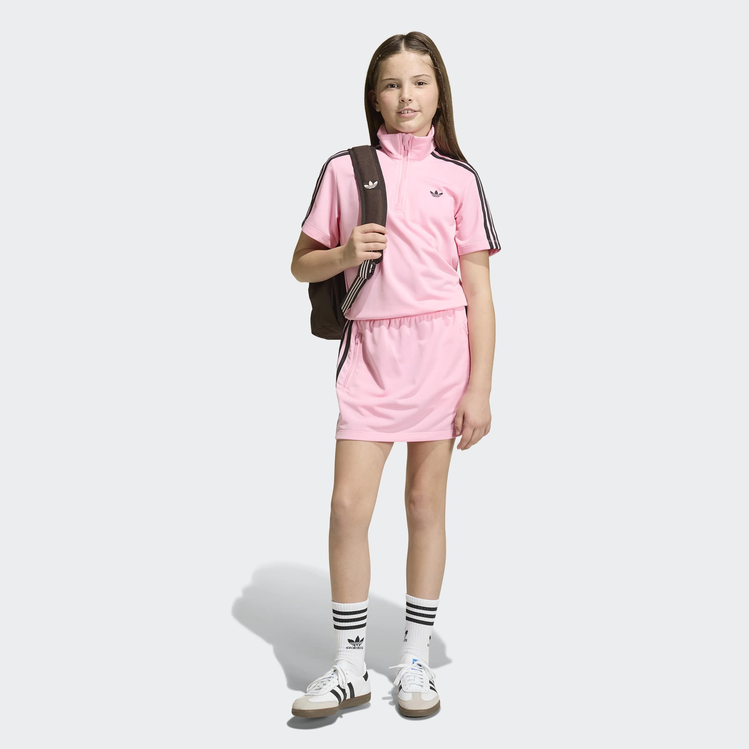 adidas Originals Shirtkleid "FIREBIRD" für Kinder, mit Reißverschluss, aus Polyester, sportlicher Schnitt