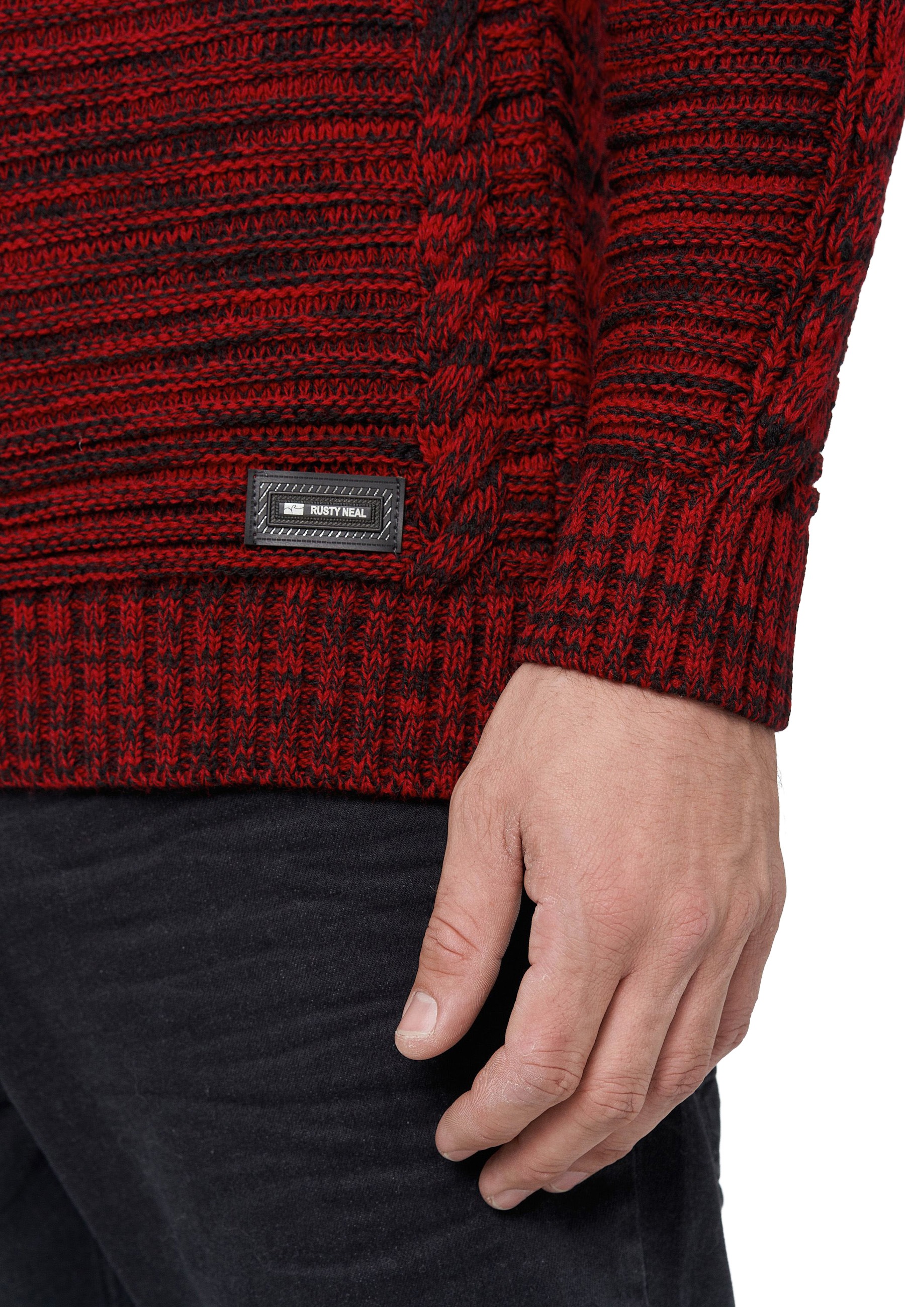 Rusty Neal Strickpullover, in meliertem Design