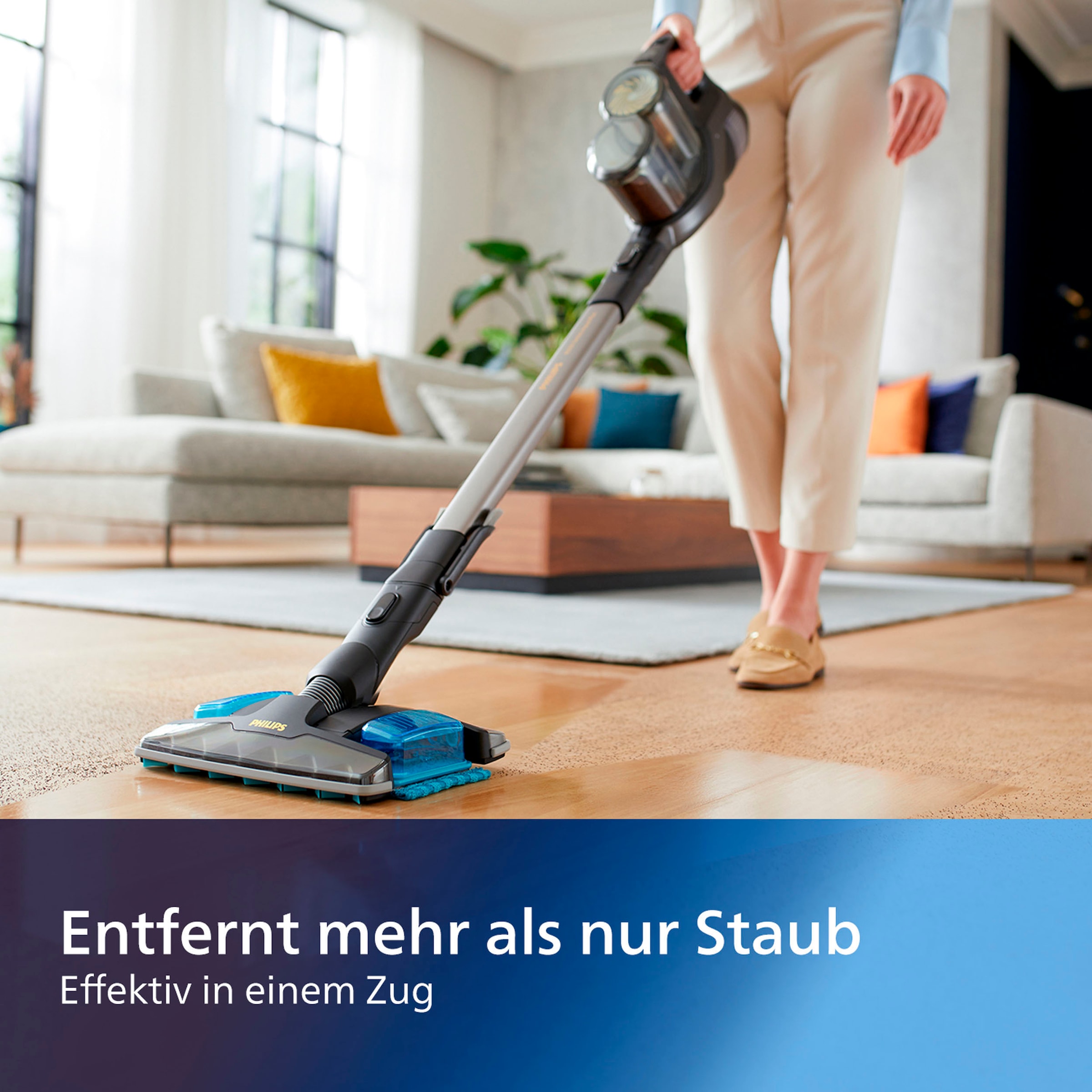 Philips Nass-Trocken-Akkusauger 360°-Saugdüse Max Minuten Plus«, SpeedPro mit Aqua BAUR »XC8347/01 Wischfunktion Laufzeit, 80 | und