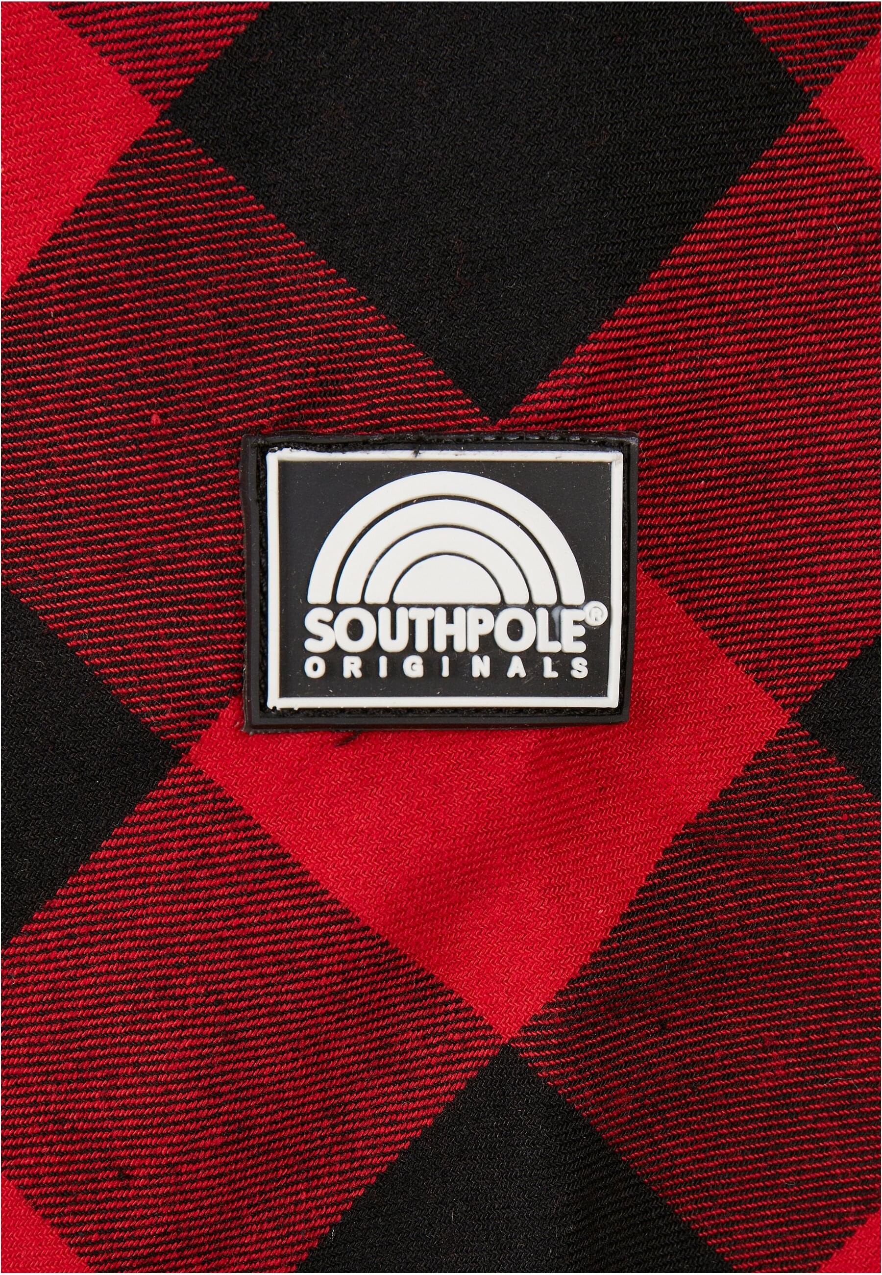Southpole Langarm-Poloshirt »Southpole Herren Southpole Check Flannel Shirt«, (1 tlg.)
