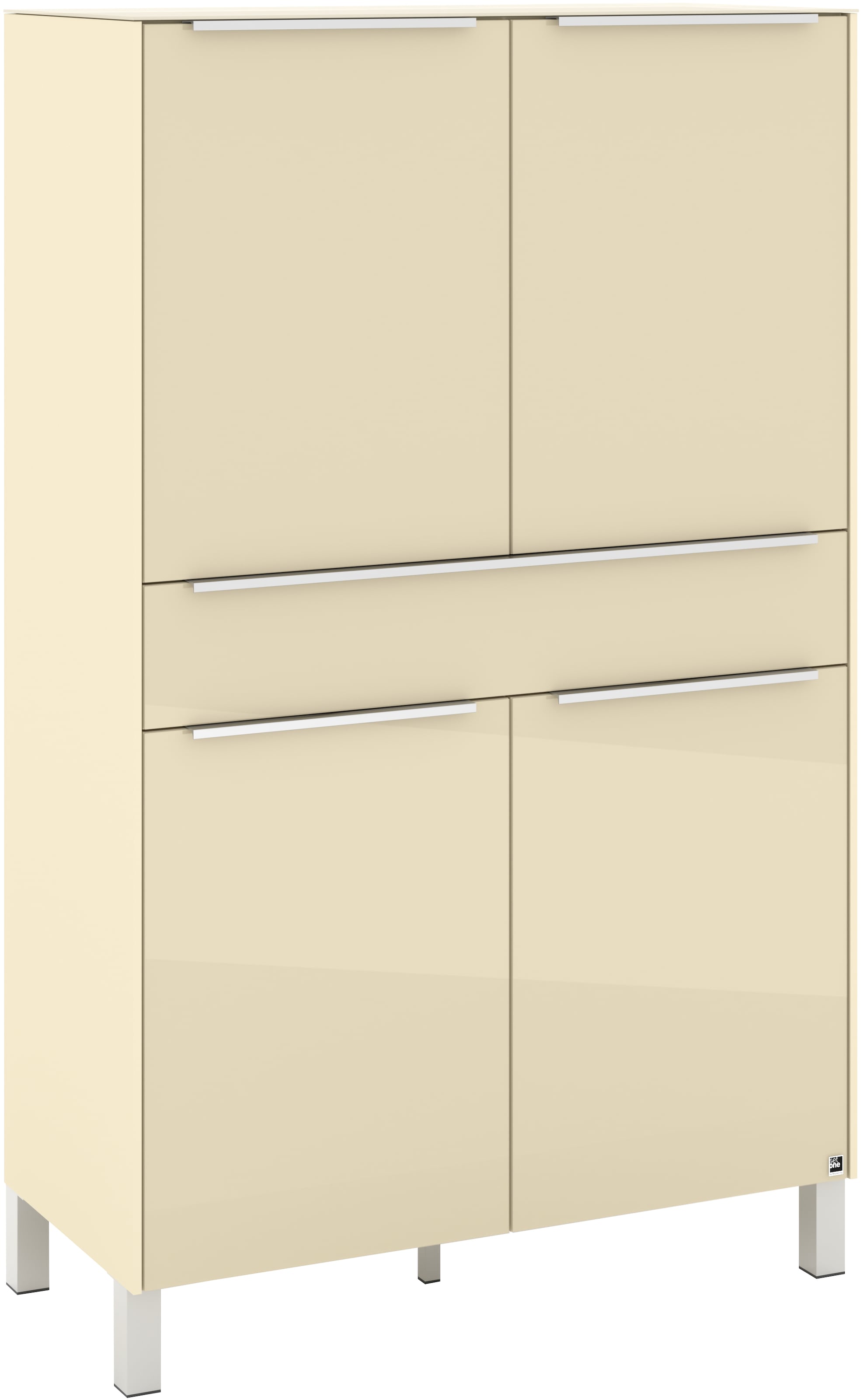 set one by Musterring Highboard »Reno« 1 Stk. tlg. Mit Vierkantfuß in diversen Farben, 152 cm Höhe & Farbauswahl
