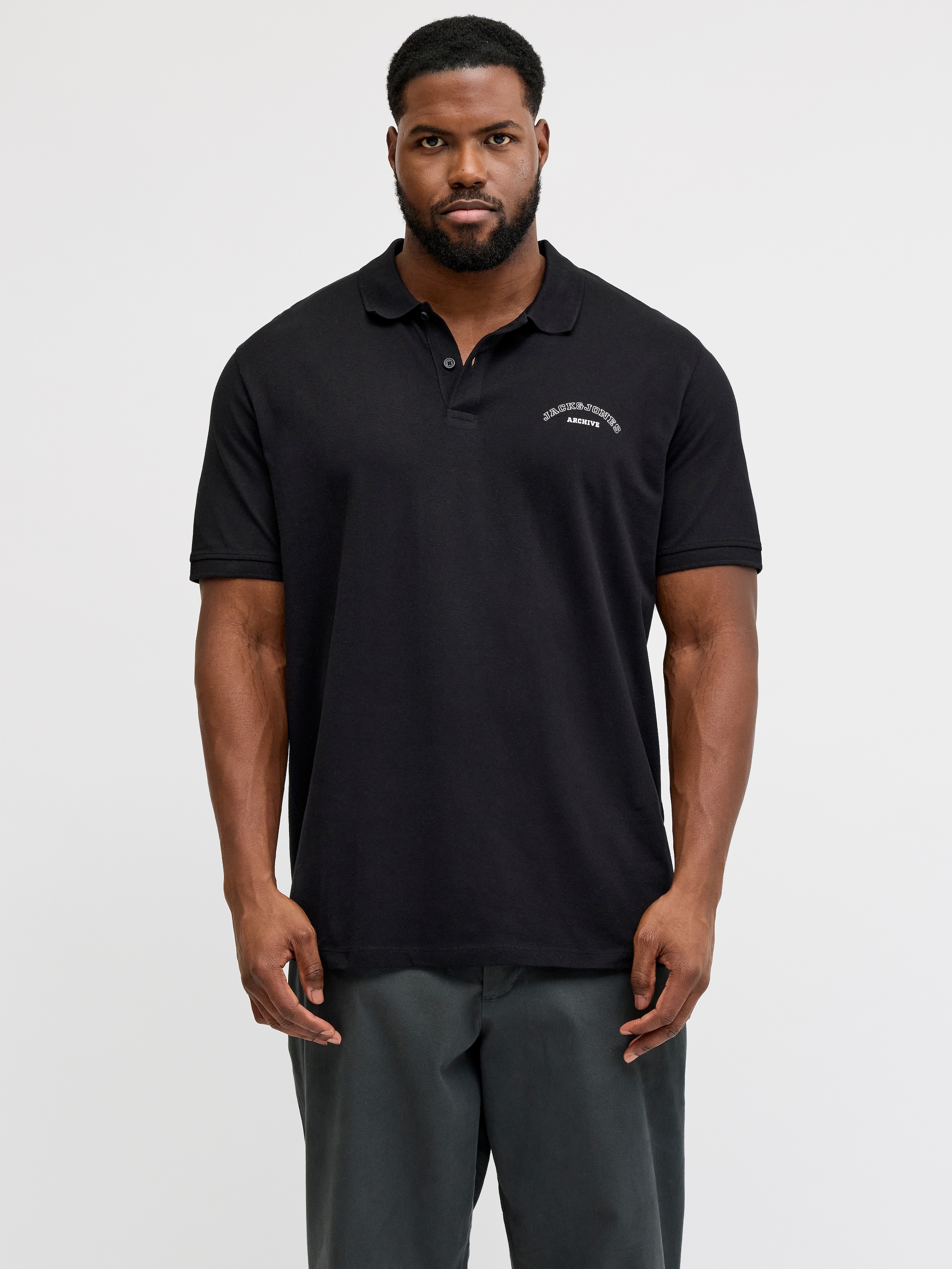 Jack & Jones PlusSize Poloshirt "JJCOLLEGE LOGO POLO SS PLS" günstig online kaufen
