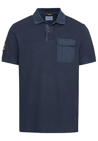 Poloshirt, mit auffälliger Brusttasche