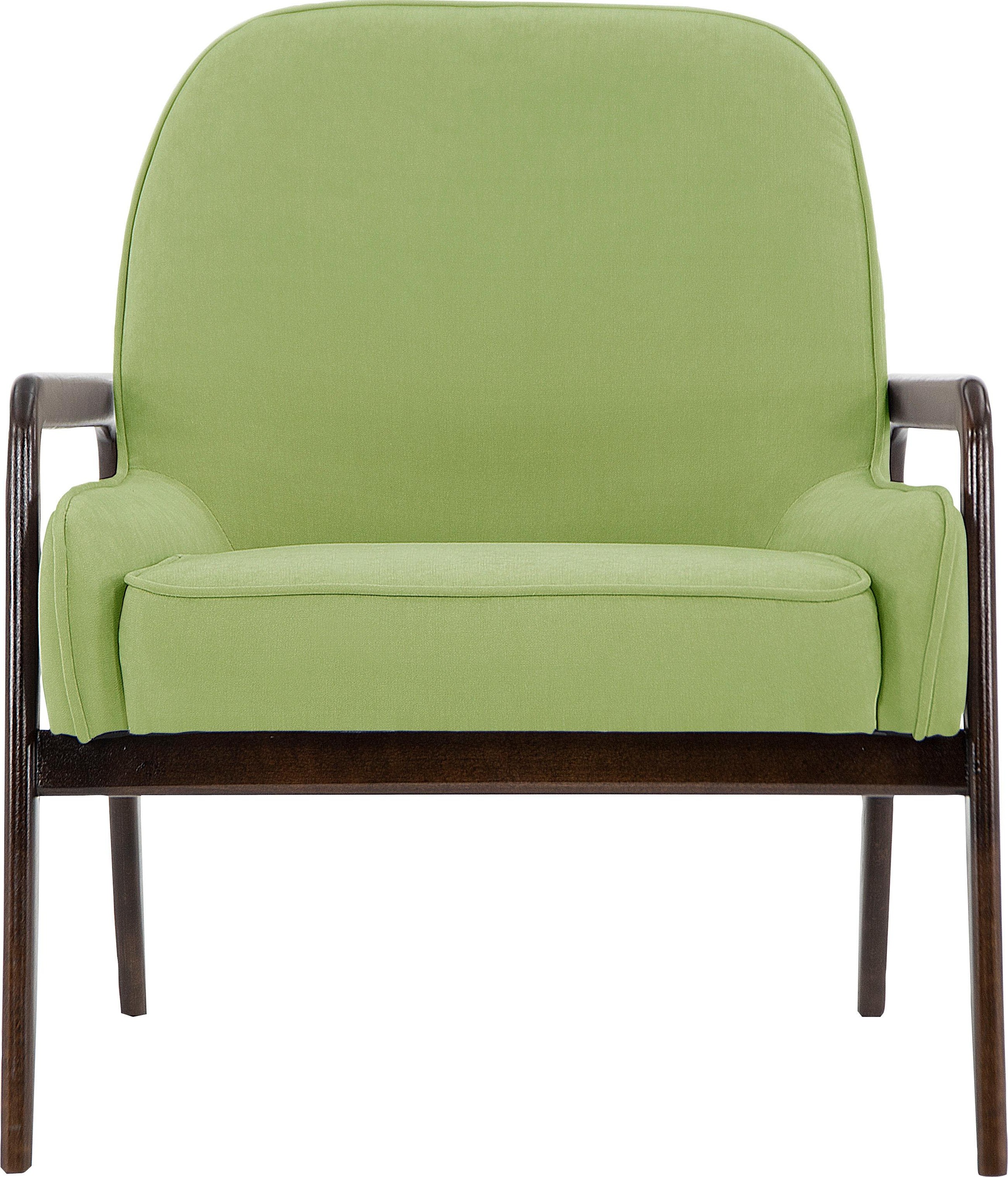 Home affaire Sessel "Braga" wahlweise mit Gestell aus Eiche in dunkel oder günstig online kaufen