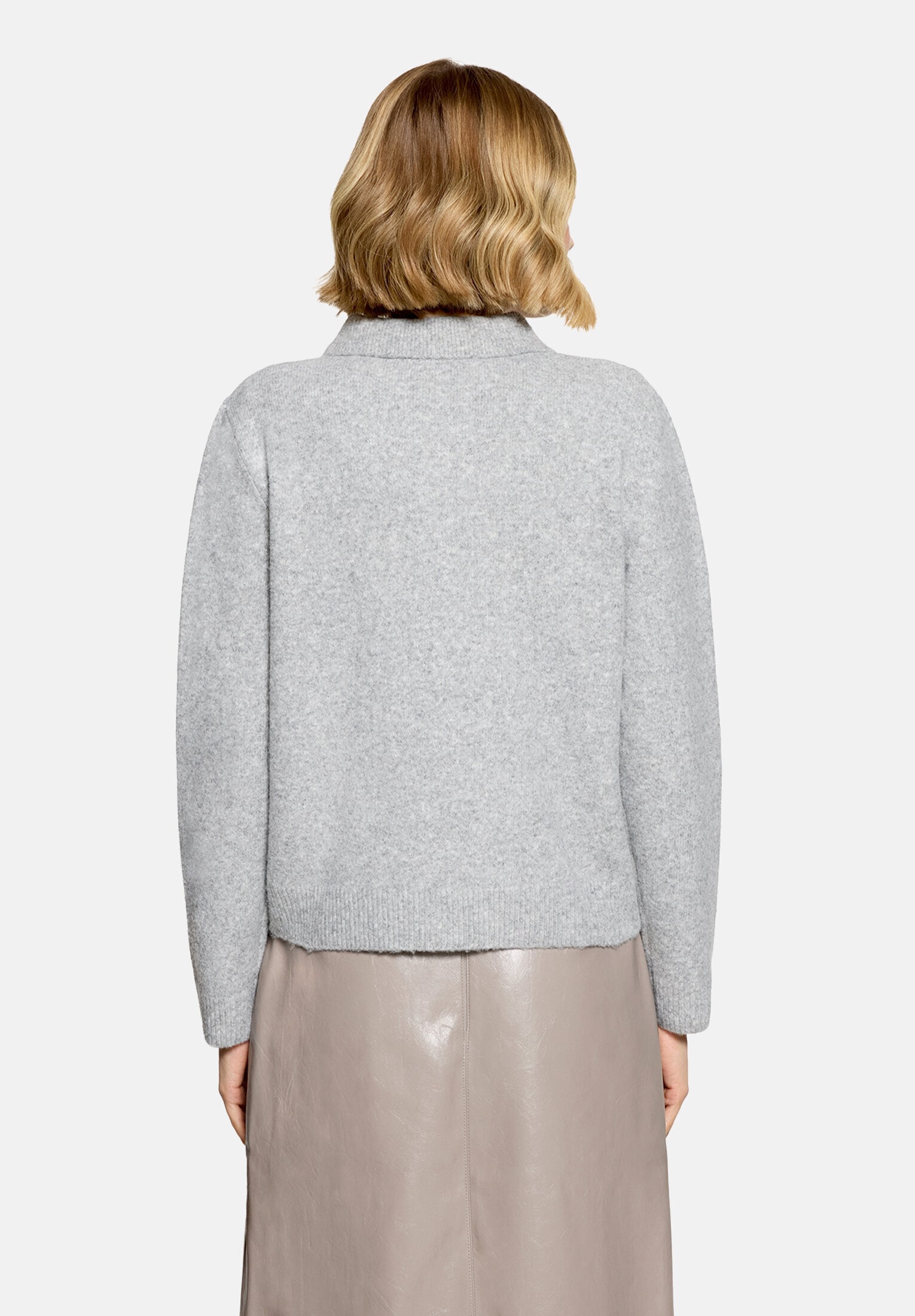 Cartoon Strickjacke »Damen mit Kragen« 1