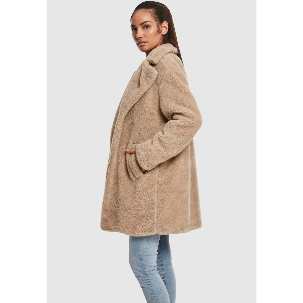 URBAN CLASSICS Parka »Urban Classics Damen Ladies Oversized Sherpa Coat«, (1 St.), ohne Kapuze