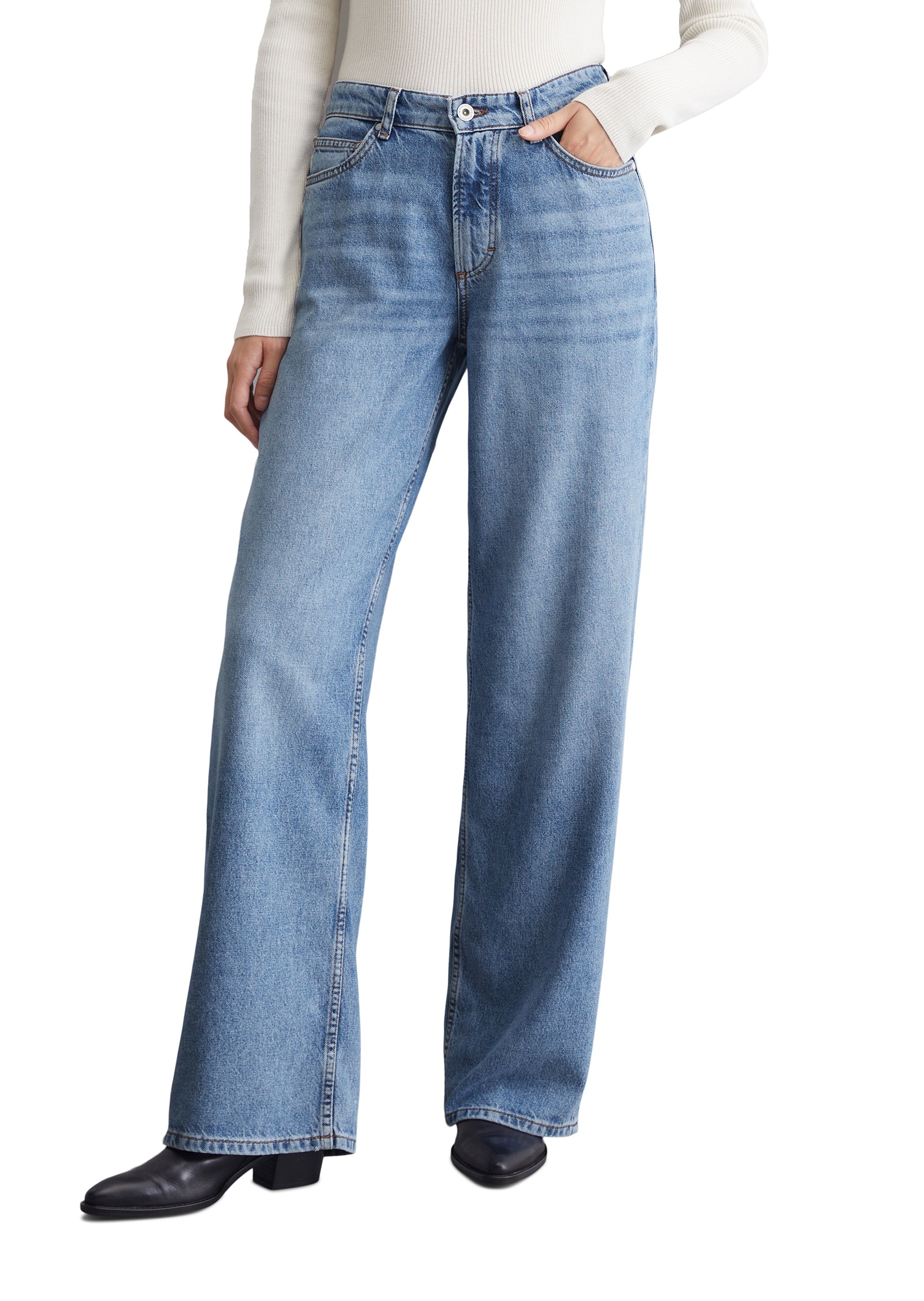 Weite Jeans »aus Lyocell-Organic-Cotton-Mix«