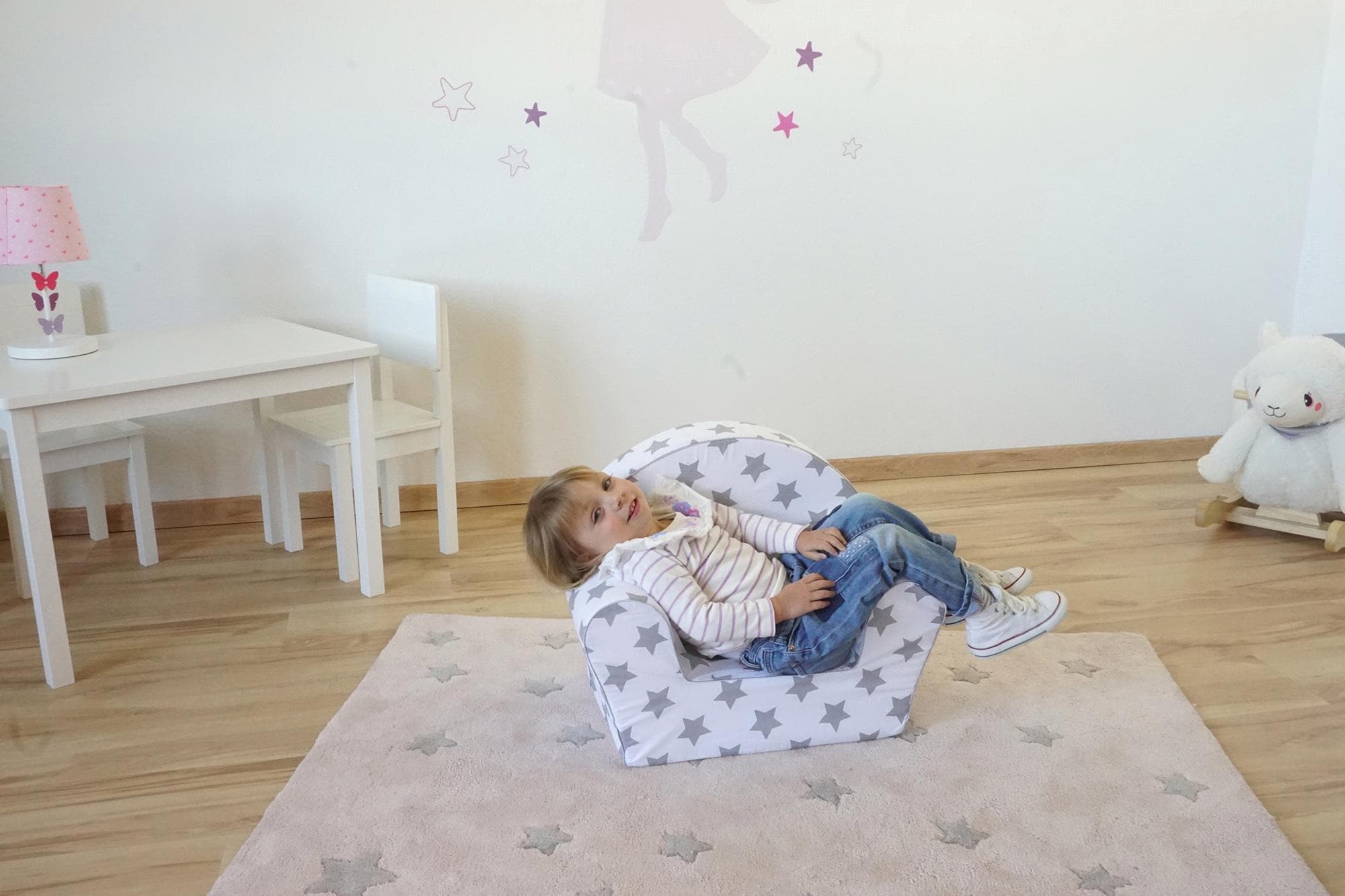 Knorrtoys® Sessel »White Grey Stars«, für BAUR in Kinder; | Europe Made