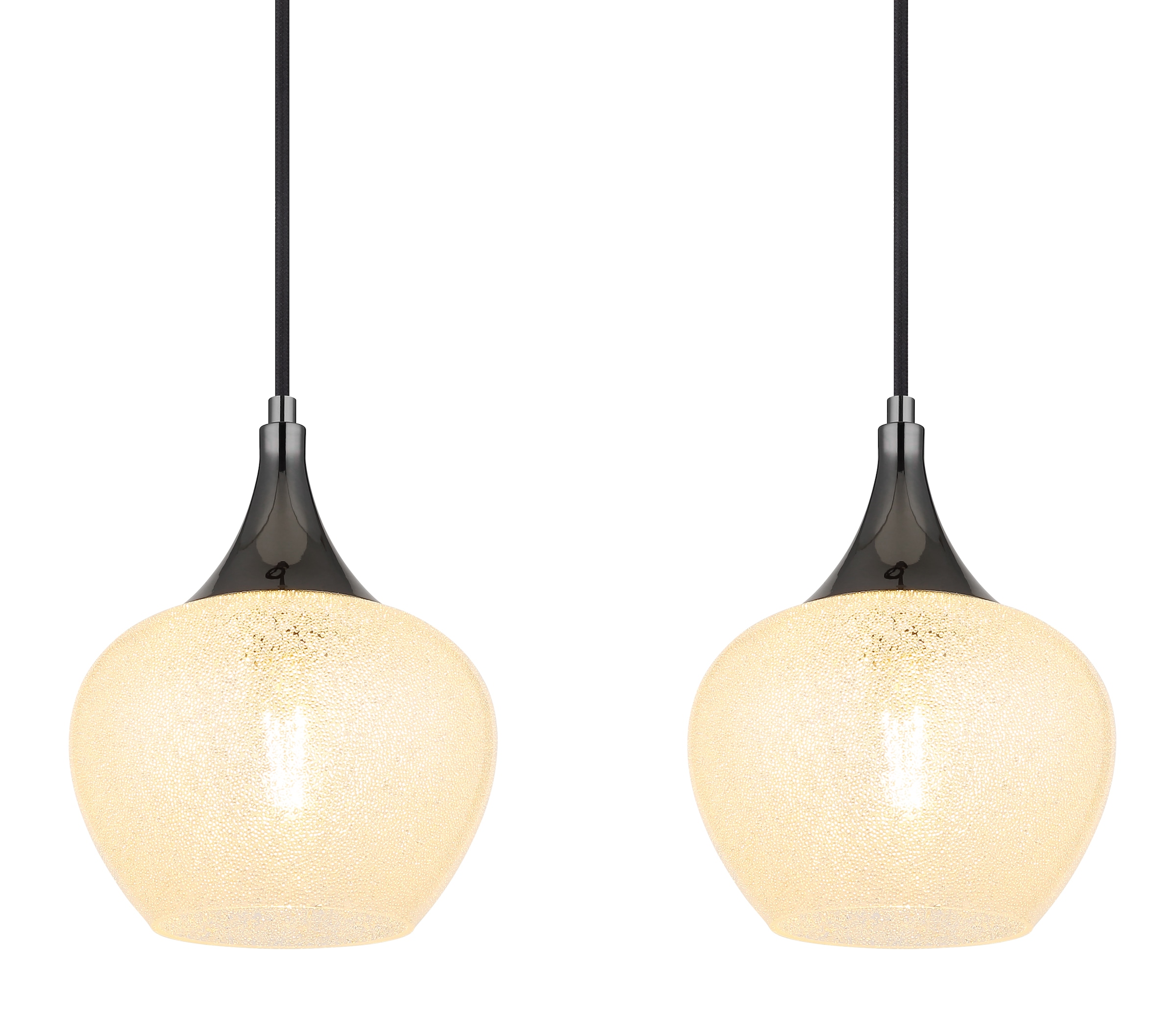 GLOBO LIGHTING Hängeleuchte »MAXY« E27 1 Stk. Hängeleuchte für Esszimmer schwarz chrom