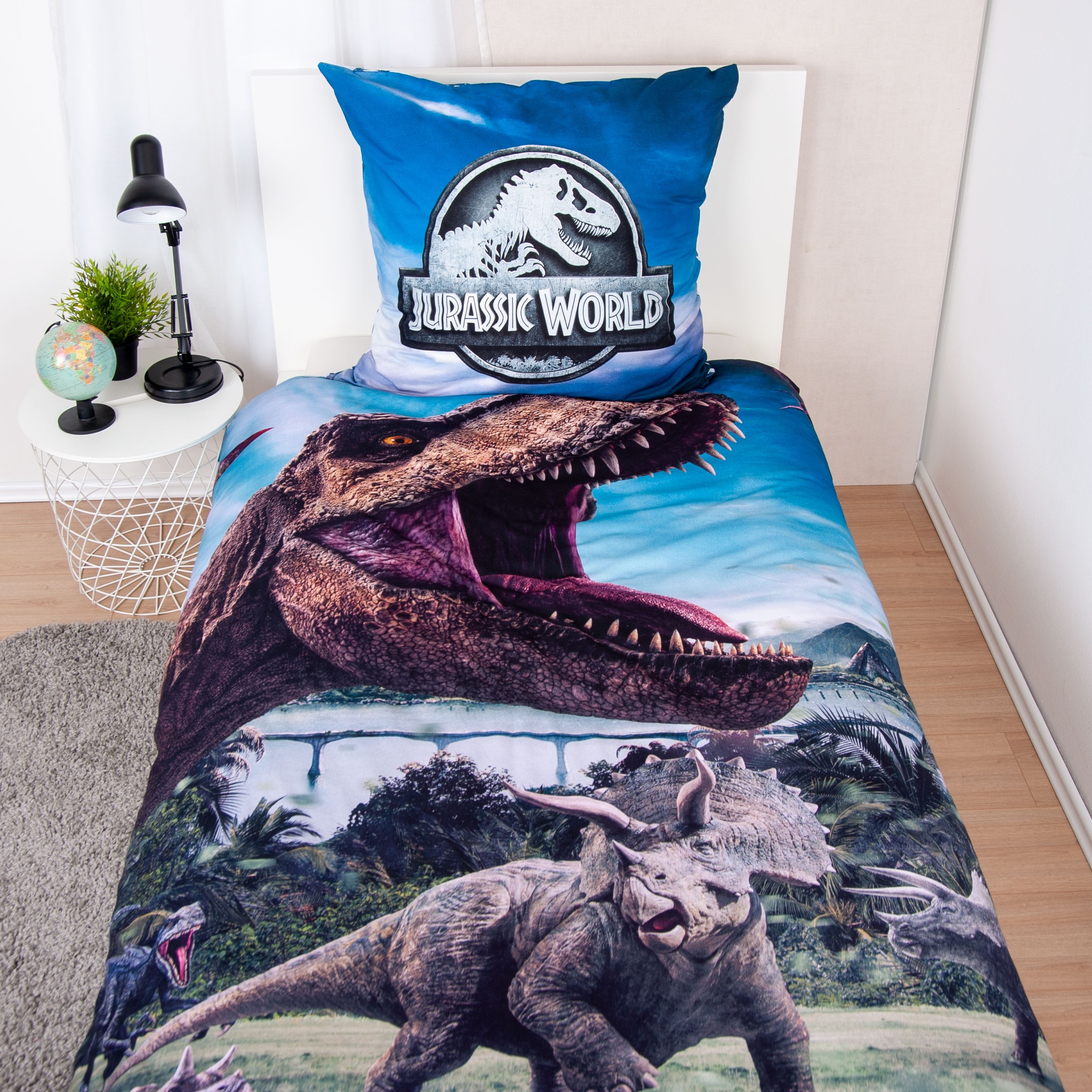 Jurassic World Bettwäsche "Jurassic World" 2 Stk. tlg. Wendebettwäsche günstig online kaufen