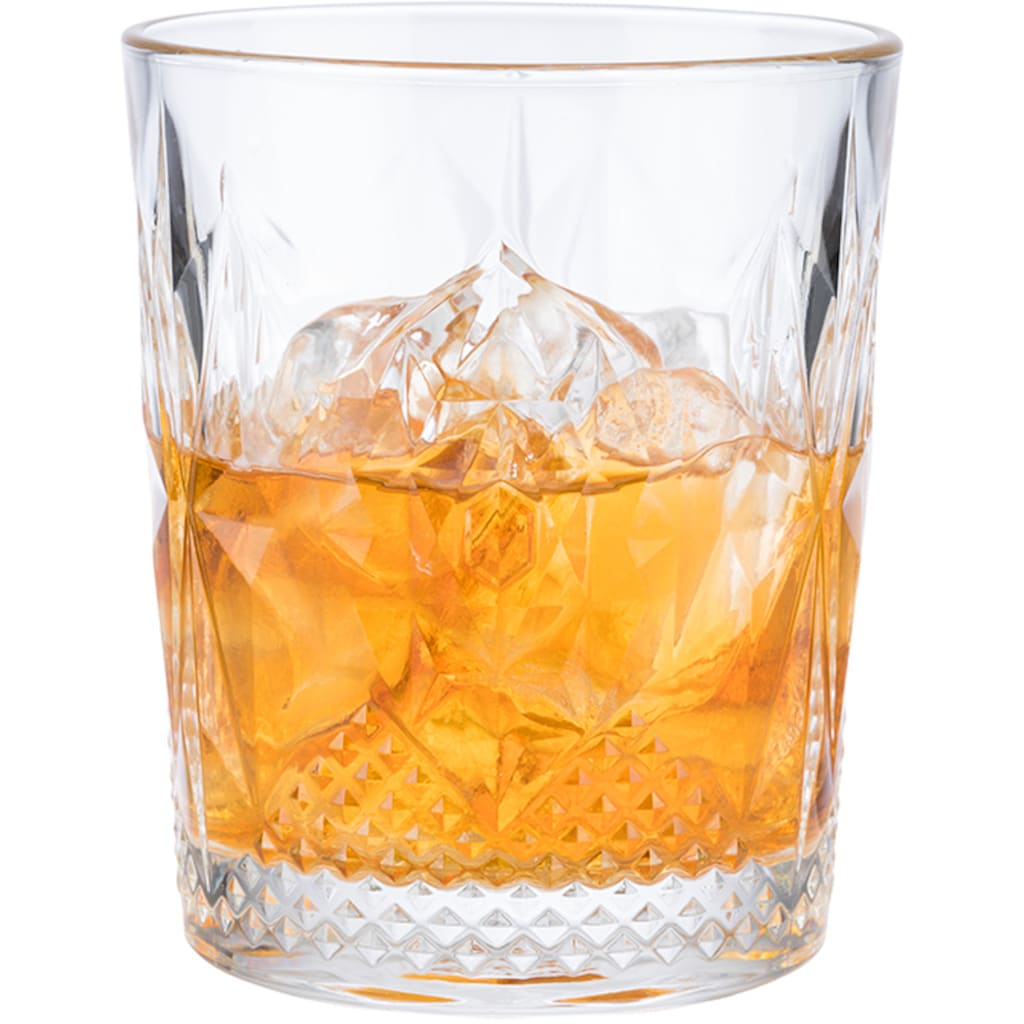 Buddy's Tumbler-Glas »Buddy´s Bar«, (Set, 6 tlg.), 6er Set Trink-, Wasser-, Whiskeygläser, Tumbler, Glas, 390 ml