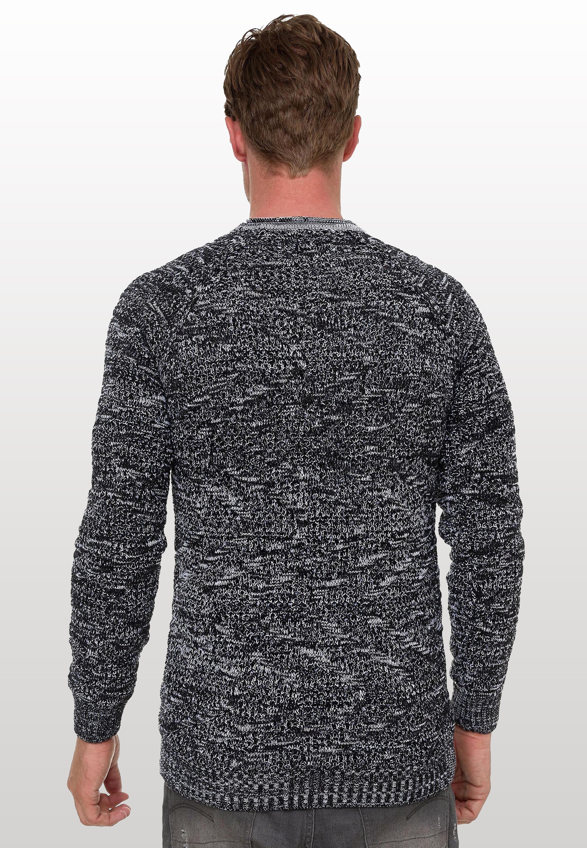 Rusty Neal Strickpullover, mit stylischem Muster