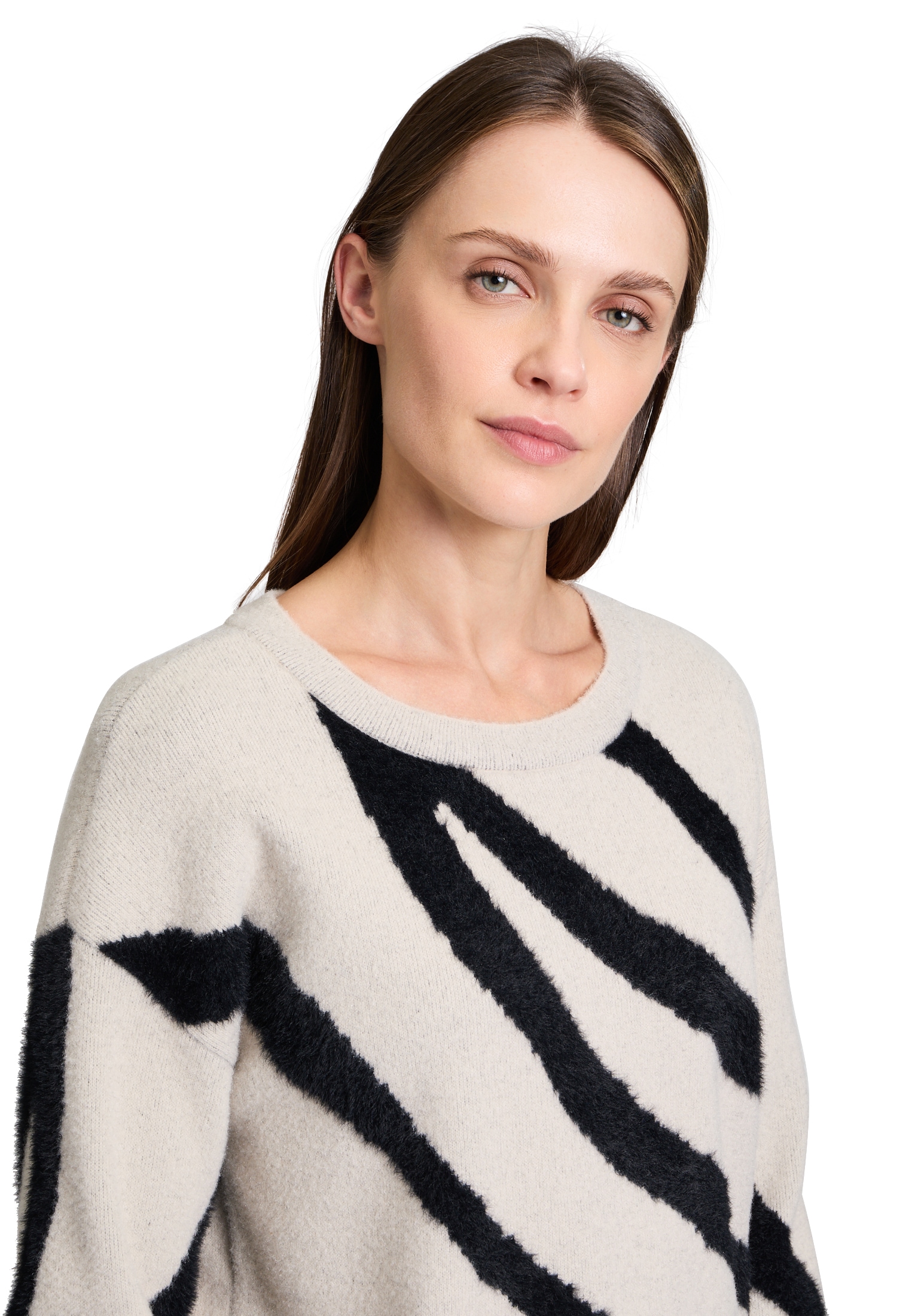 Betty&Co Strickpullover »Betty & Co Damen Strickpullover mit Jacquard«, (1 tlg.), Jacquard