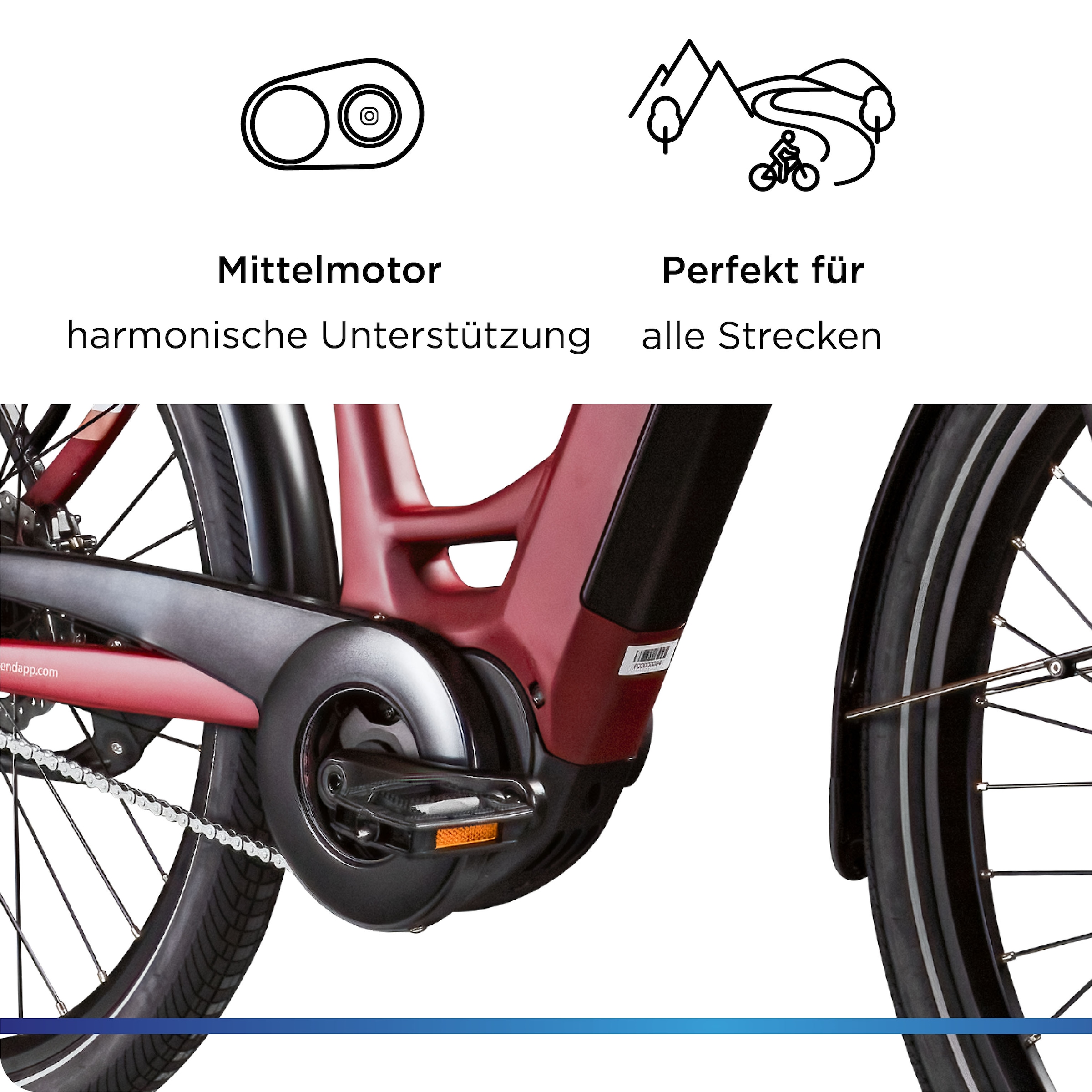 Zündapp »X800« 7 Gang Nabenschaltung Mittelmotor 250 W Pedelec, Elektrofahrrad für Damen und Herren