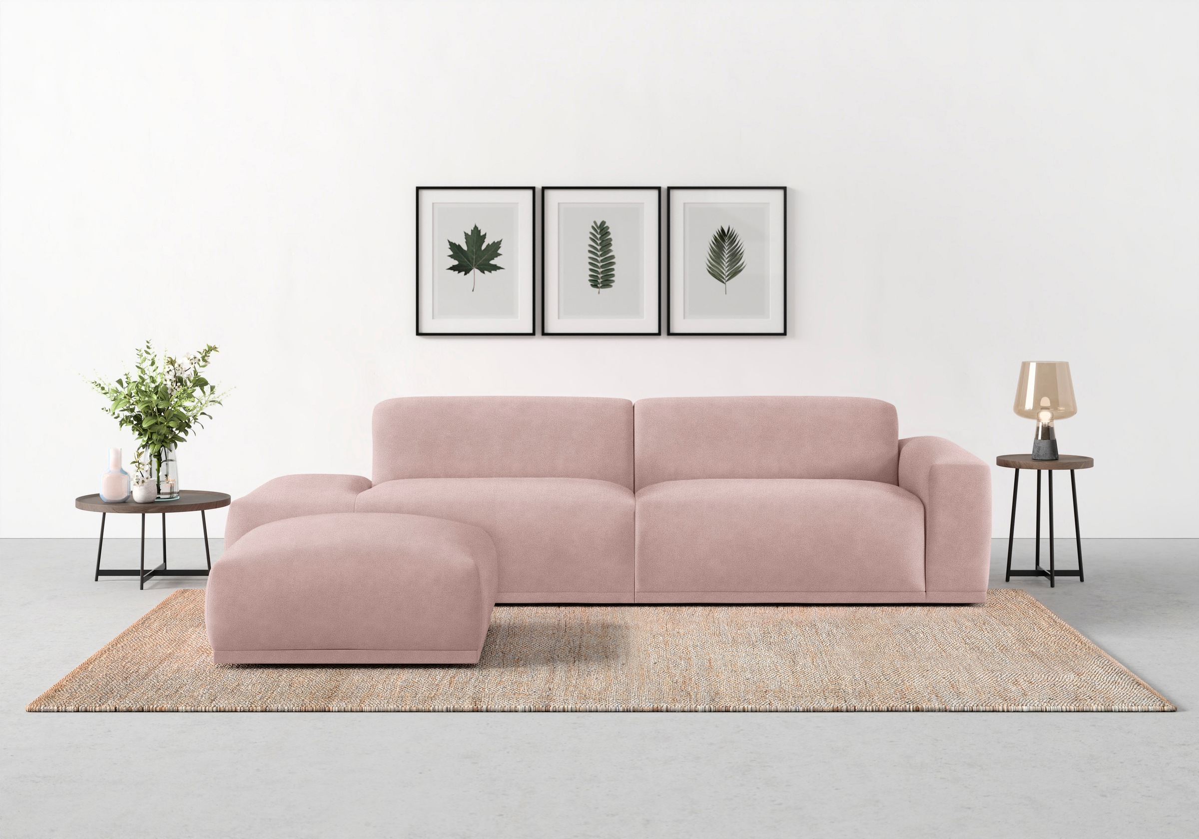 TRENDMANUFAKTUR Big-Sofa »Braga«, in moderner Optik, mit hochwertigem Kaltschaum