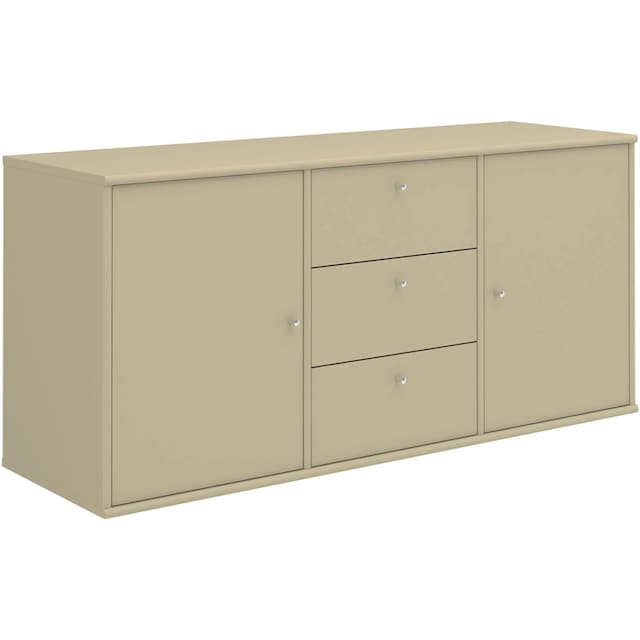 Hammel Furniture Sideboard »Mistral, Hochwertig Schrank, hängend/stehend  montierbar«, mit Türen und Schubladen, B: 133 cm, anpassungsbar Designmöbel  | BAUR