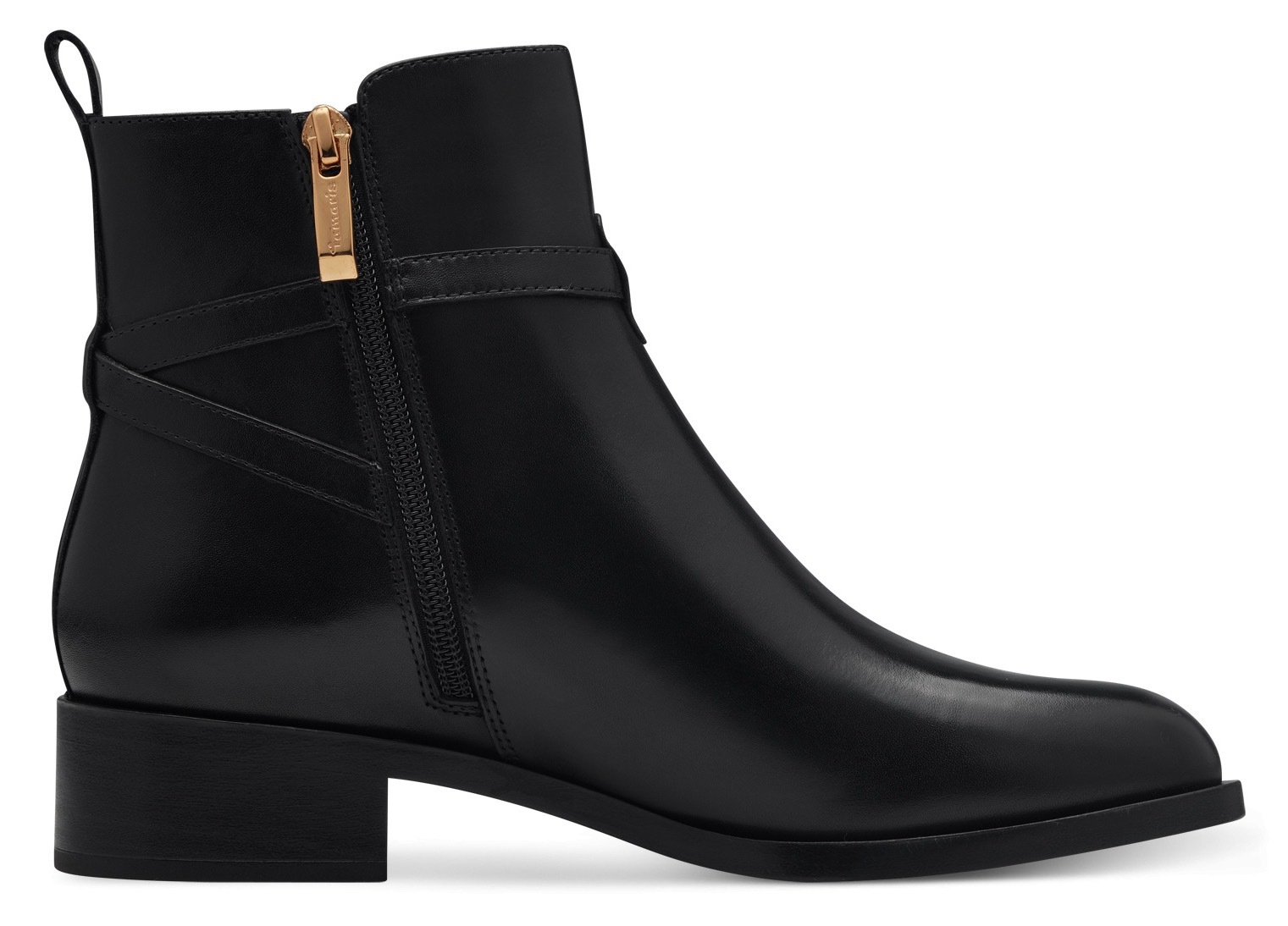 Thumbnail - Tamaris Stiefelette, Blockabsatz, Businessschuh, Ankleboots mit T-Logoverszierung