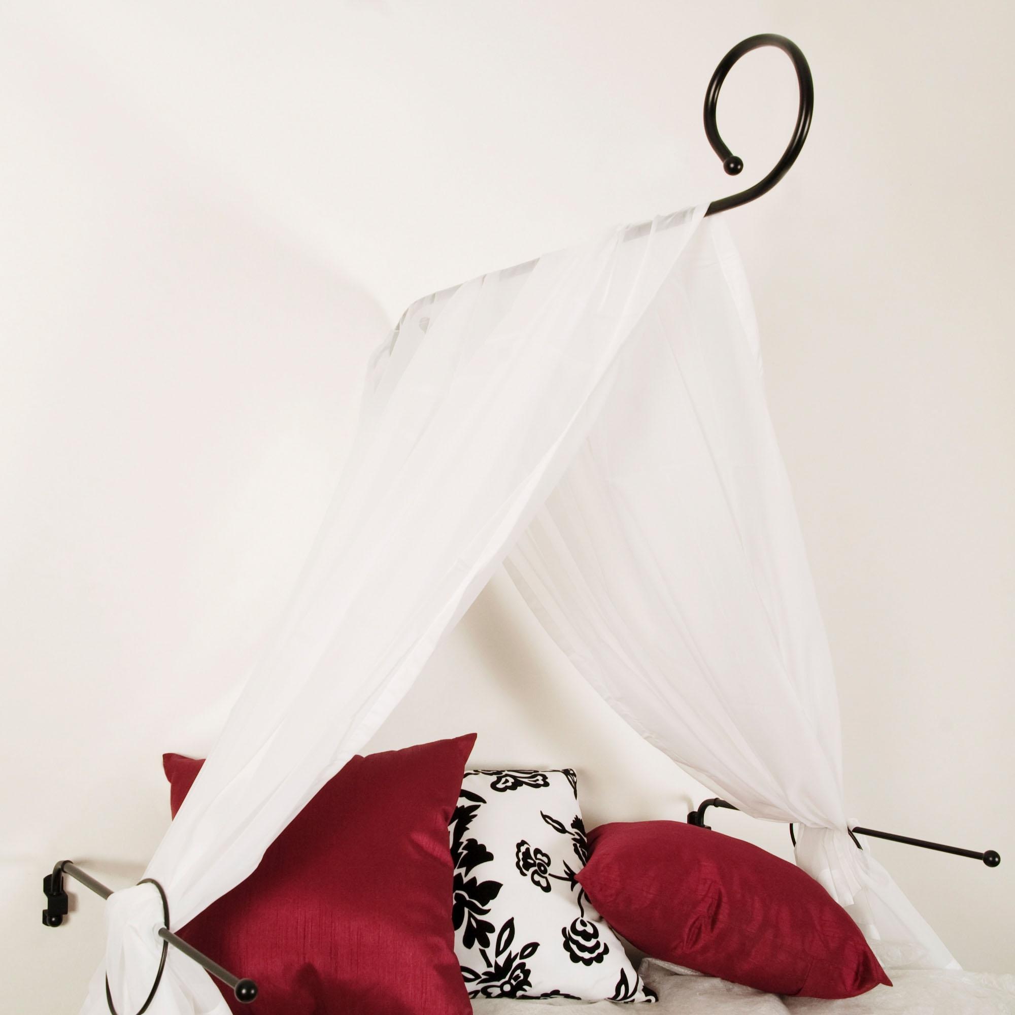 Liedeco Gardinenstange "Baldachingarnitur" Ø 12 mm 1 läufig-läufig Fixmaß günstig online kaufen