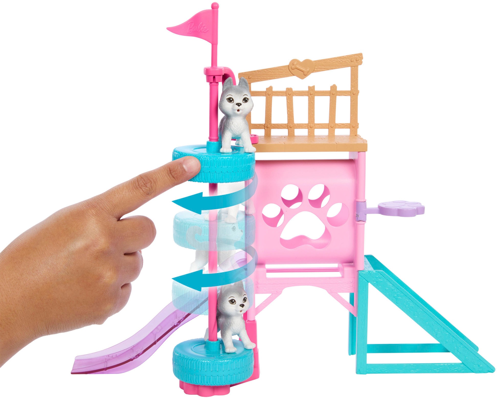 Barbie Anziehpuppe »Stacie's Hündchenspielplatz-Spielset«