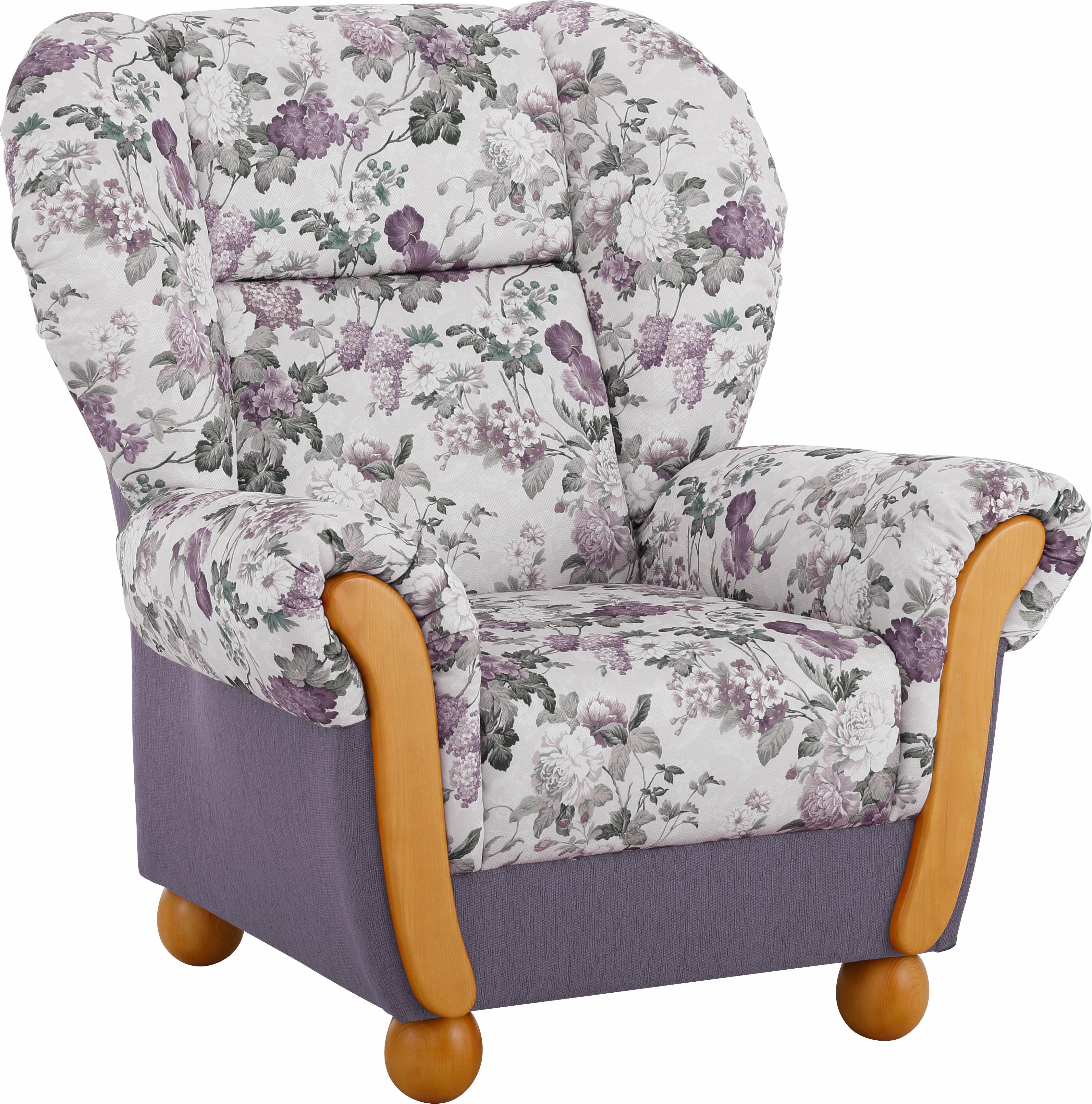 Home affaire Sessel "Milano, bequemer Ohrensessel im Landhaus-Stil, Breite 99cm" Hochlehnsessel