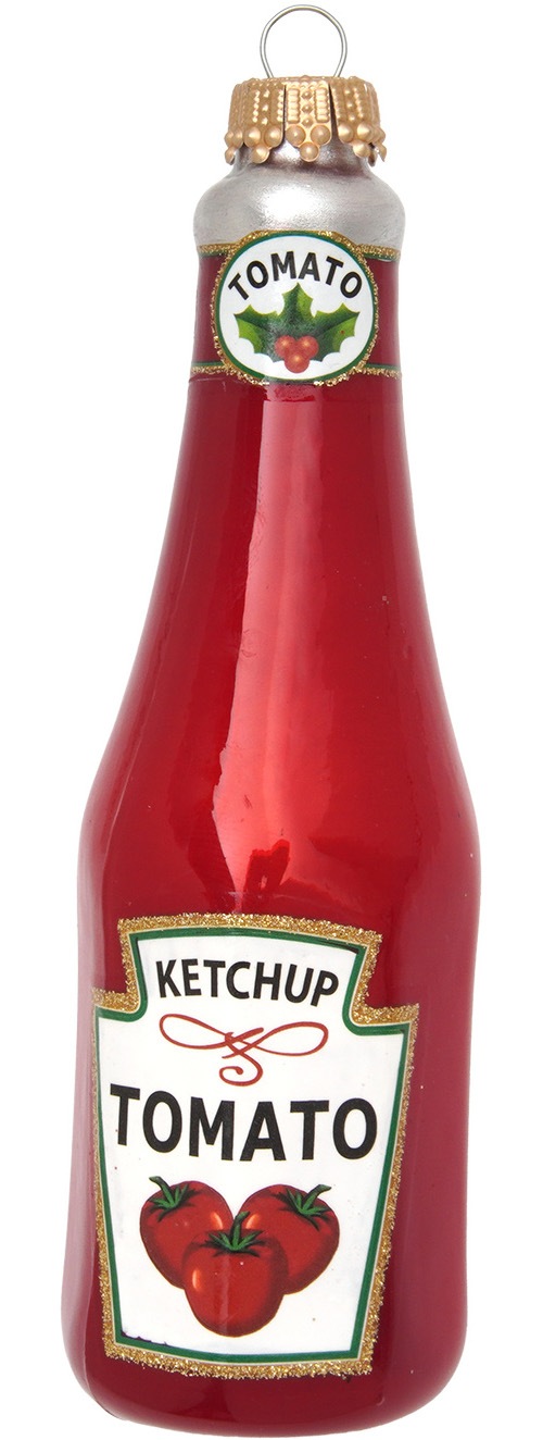 Krebs Glas Lauscha Christbaumschmuck »Ketchup Flasche« Glas, 1 Stück