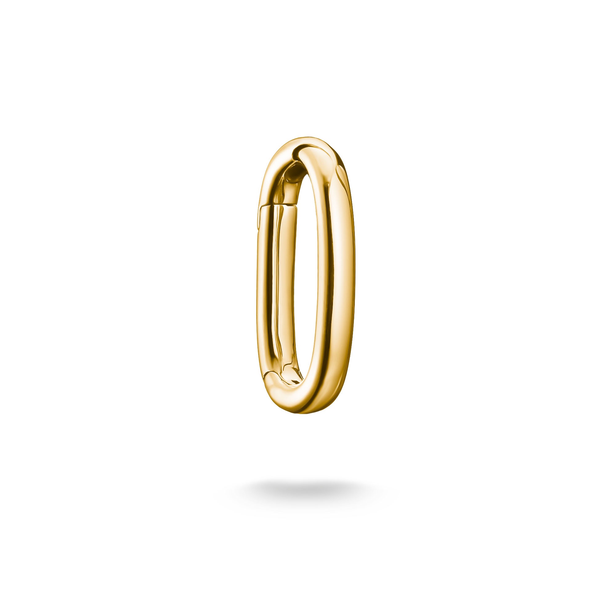 THOMAS SABO Damen Kettenverlängerung "Carrier für Charm Club Connect Link", gold, Silber 925 (recycelt), B:16,5mm L:0,8cm, Schmuck-Wechselteile
