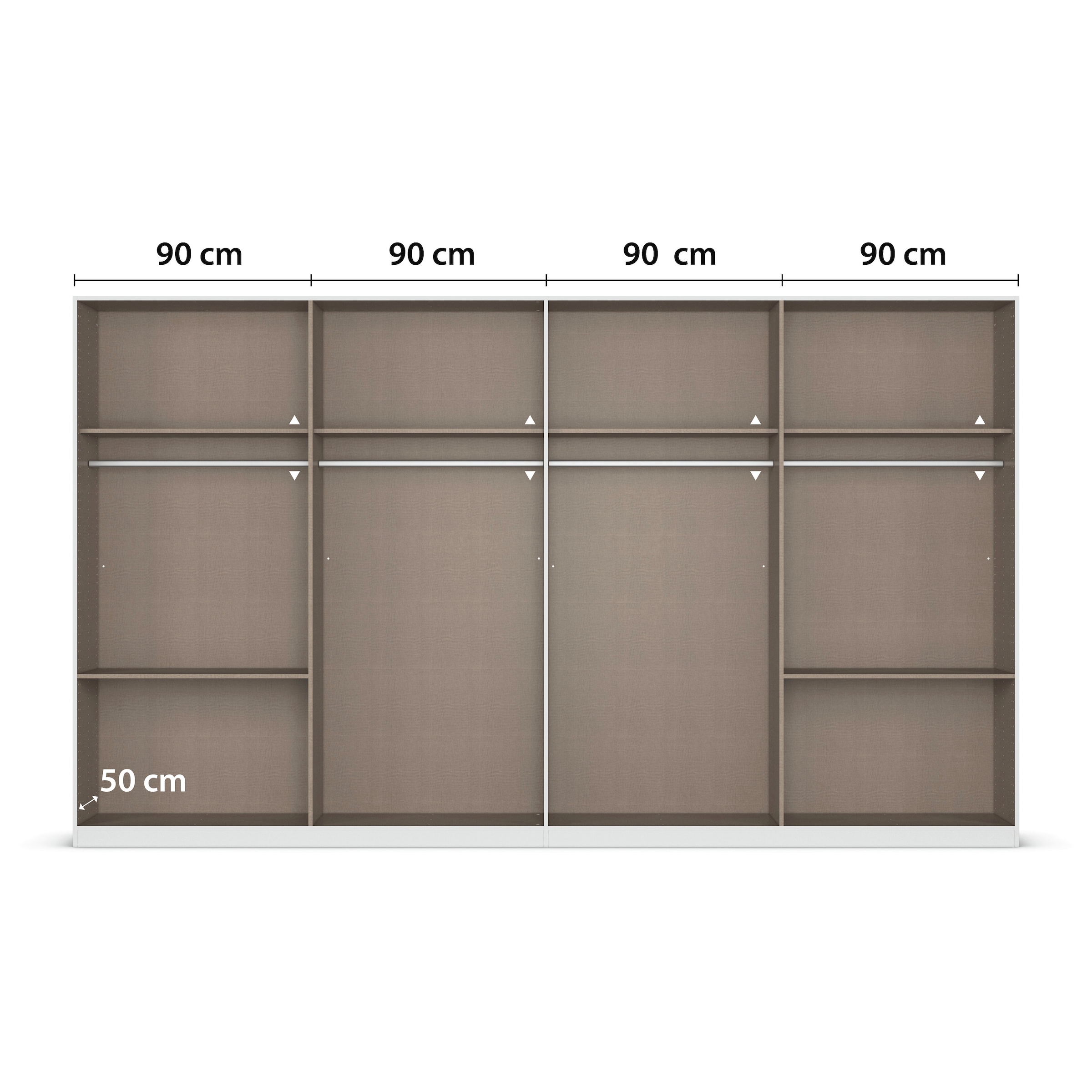 OTTO home Kleiderschrank »Mehrzweckschrank Schrank Schlafzimmer Garderobe Mietswohnung XEELINA« Mehr Flexibilität durch variable Schubladenanordnung MADE IN GERMANY
