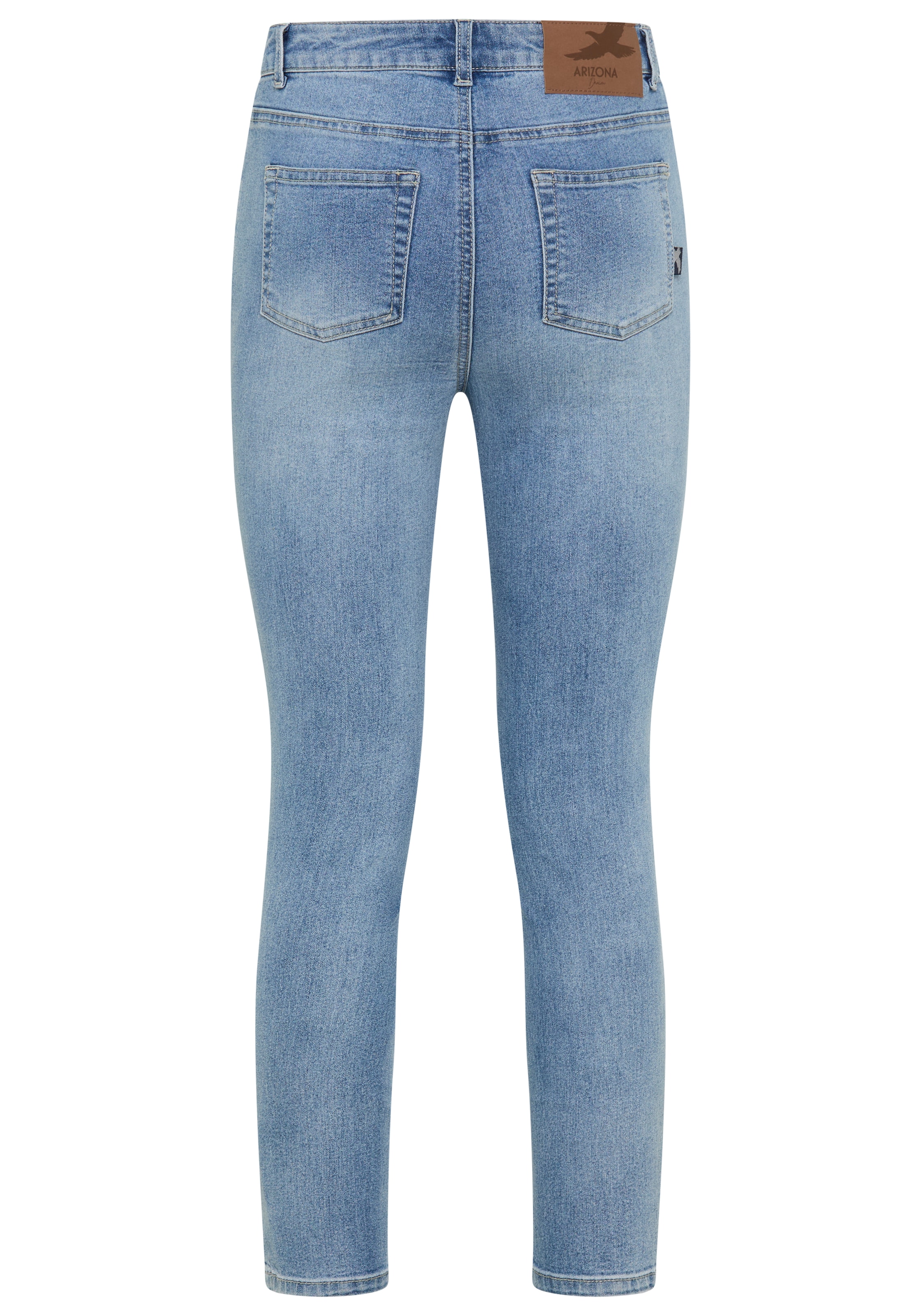 Arizona 7/8-Jeans »Shaping«, eng anliegend, Röhrenjeans, Used-Waschung, High-Waist, 7/8-Länge