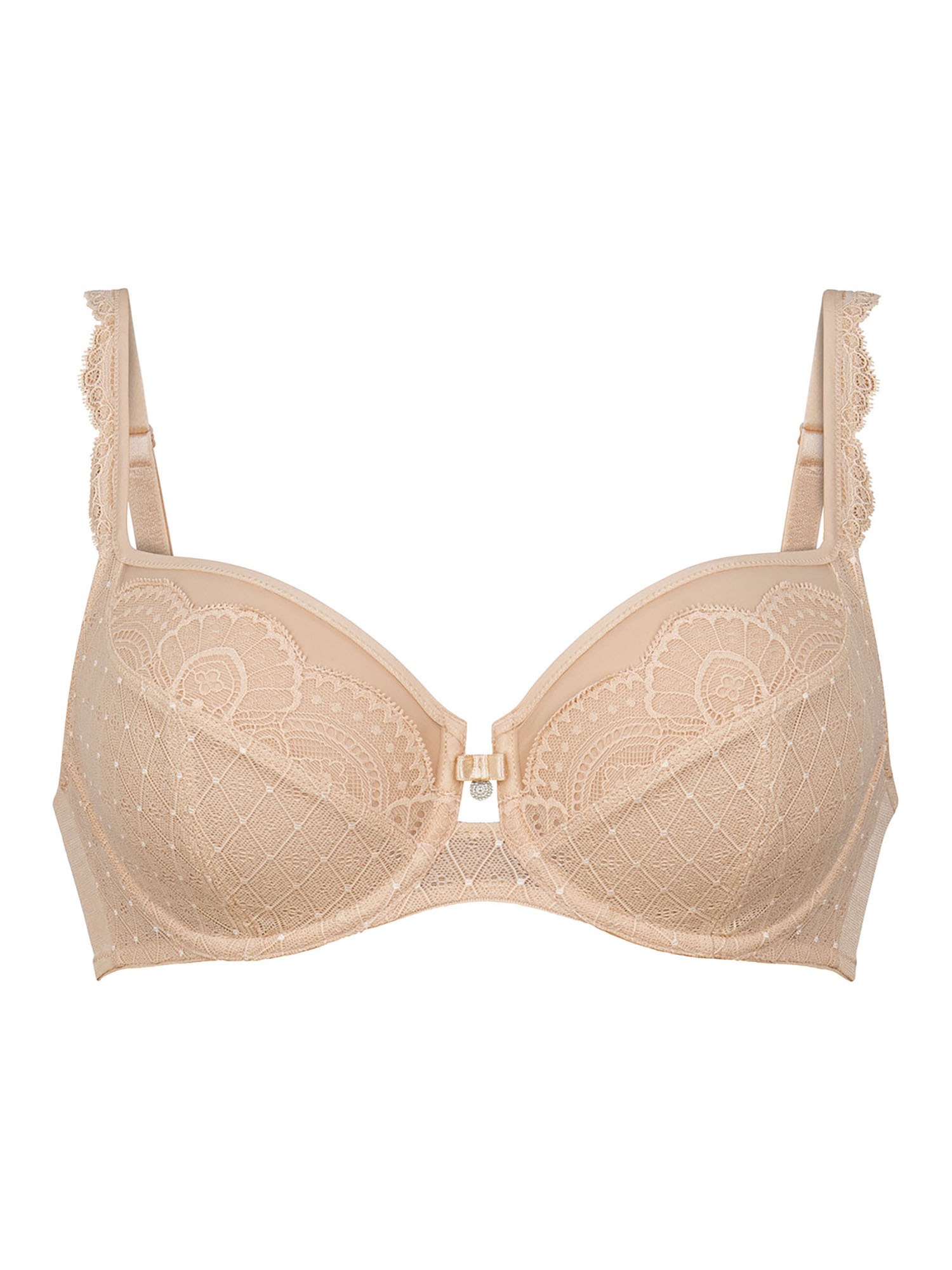 ANITA Damen Bügel-BH "Bügel BH Selma", Gr. 100, beige, Spitze, Obermaterial: 84% Polyamid PA. 16% Elasthan EL., BHs