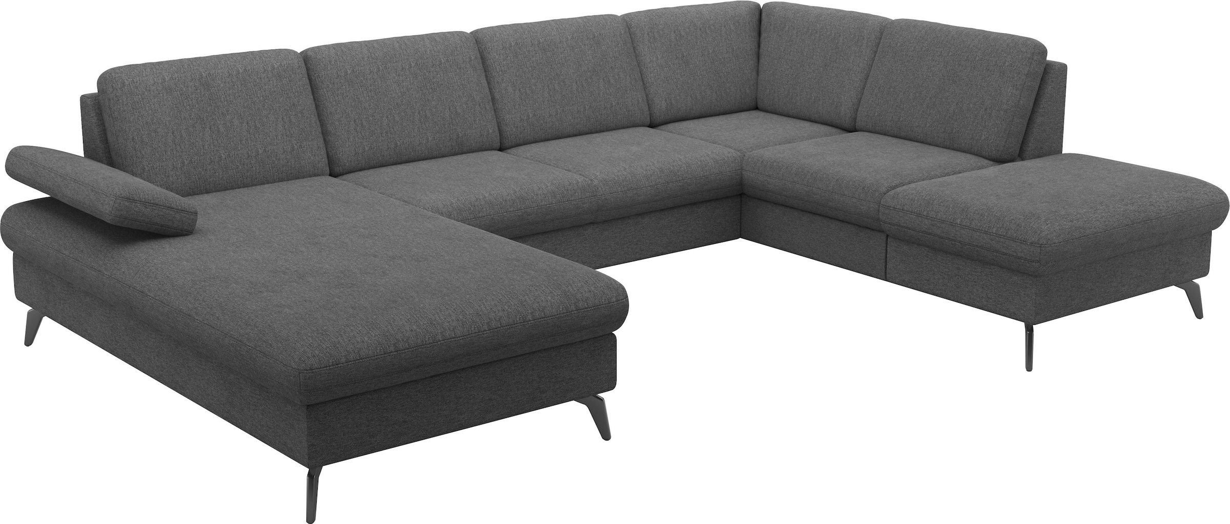 sit&more Wohnlandschaft »Morris Jubi U-Form«, inkl. Armteilfunktion und 1 Zierkissen, wahlweise mit Bettfunktion
