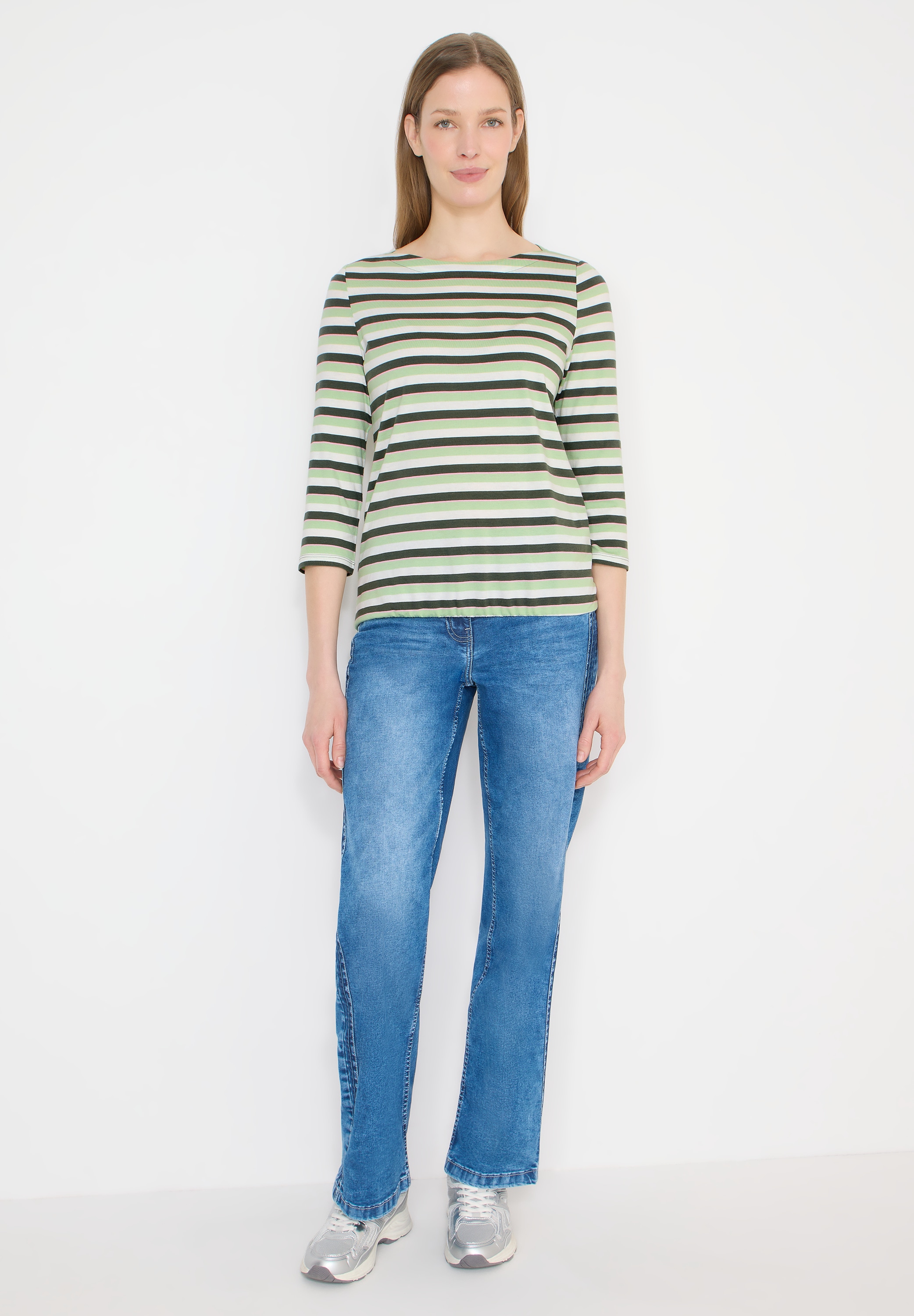 Cecil Rundhalsshirt mit U-Boot-Ausschnitt