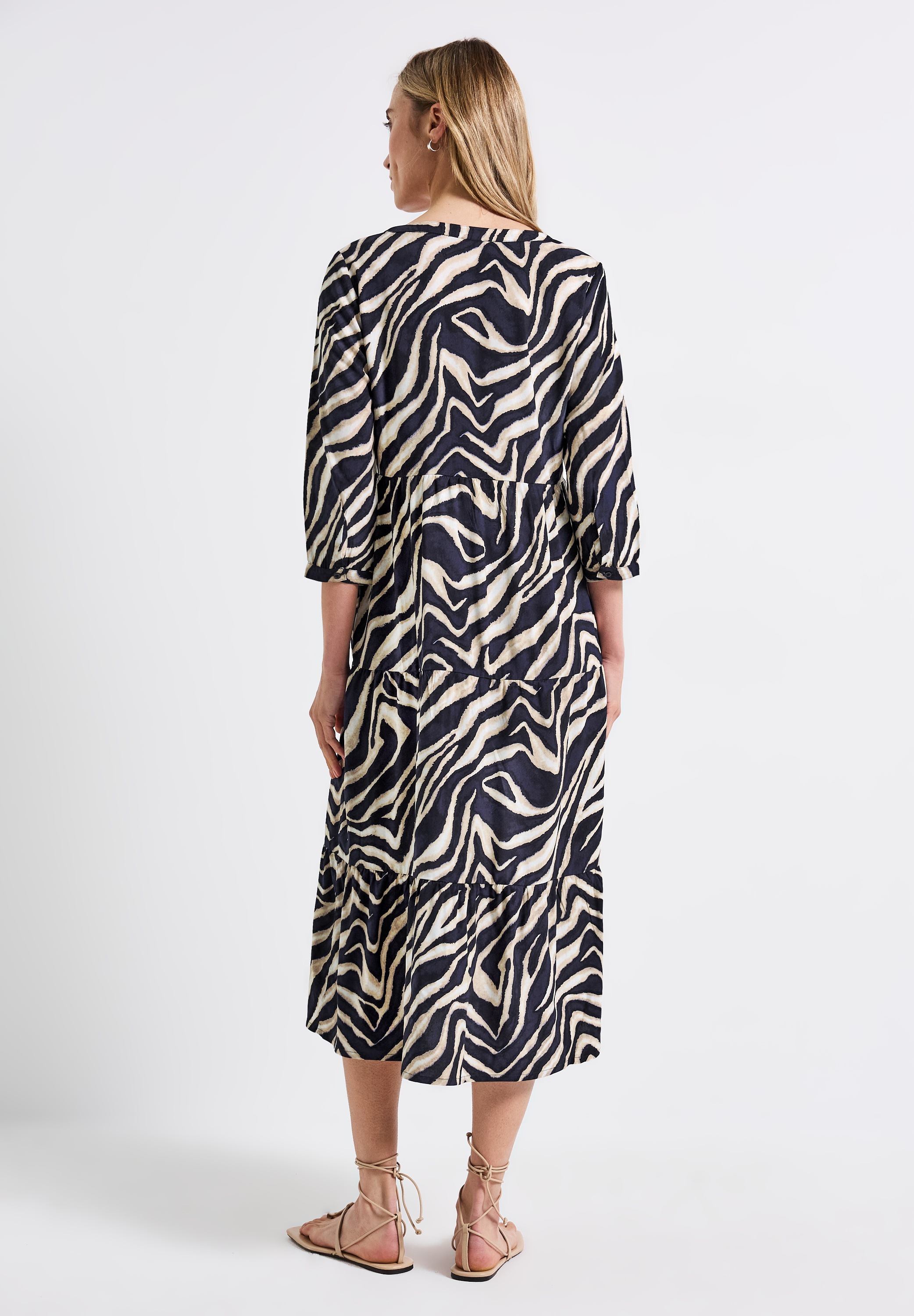 STREET ONE Midikleid Ohne Taschen aus Viskose günstig online kaufen