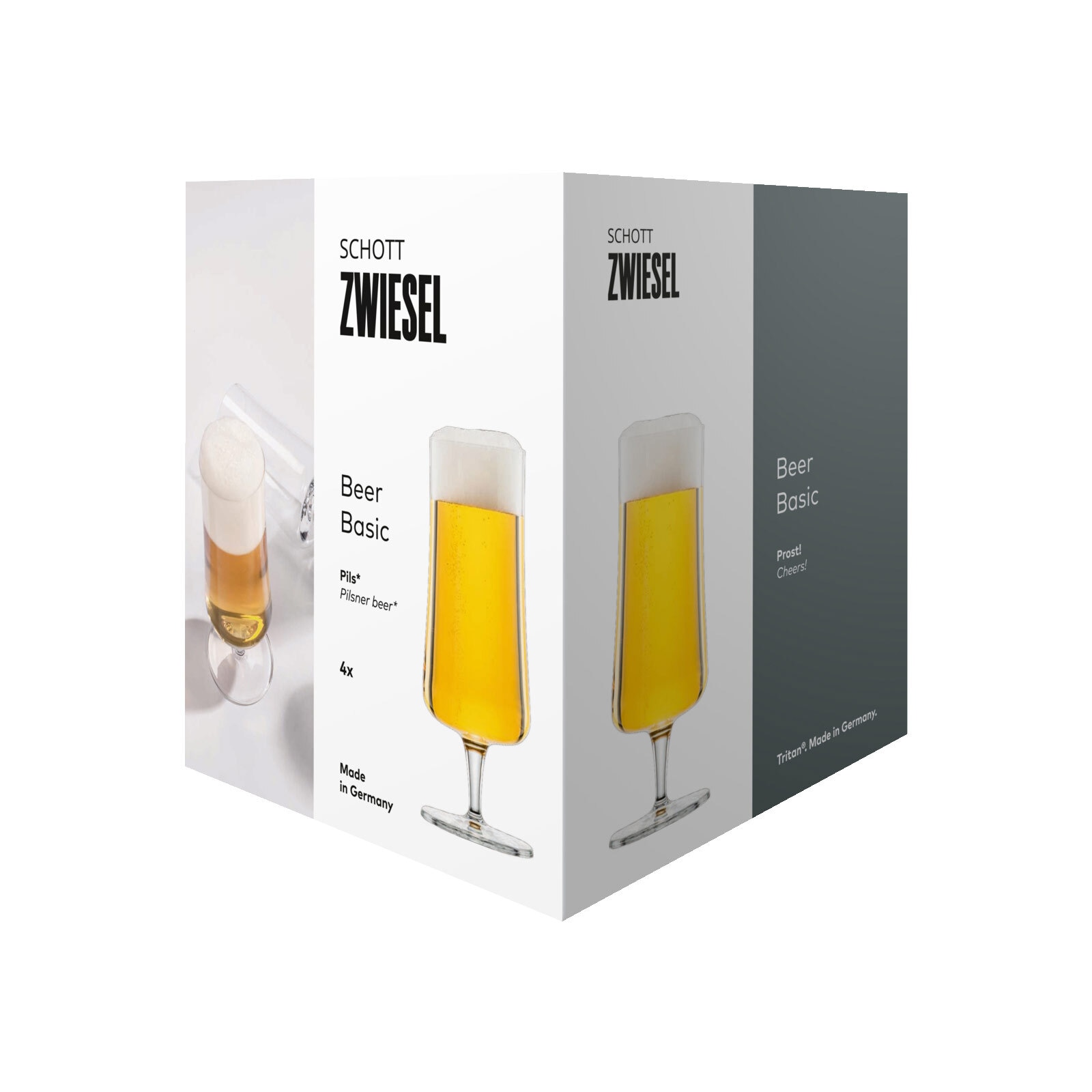 SCHOTT-ZWIESEL Bierglas »Pilsgläser Beer Basic 0,3 Liter 4er Set transparent«