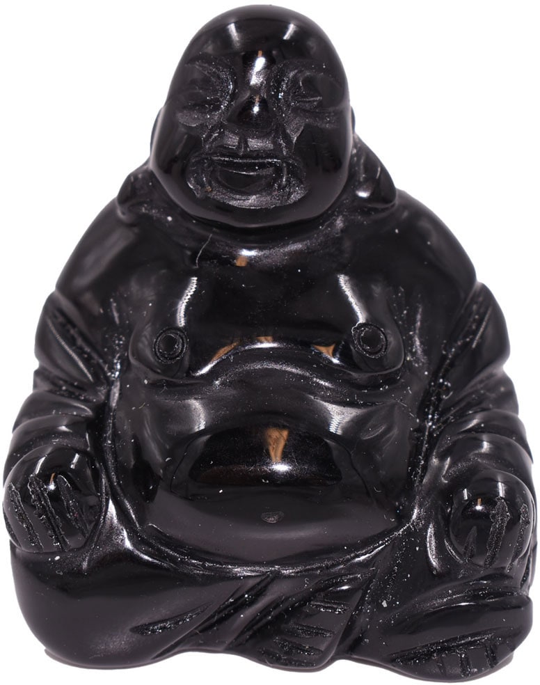 Buddhafigur »Schmuck Geschenk Edelsteinfigur Selbstbewusstsein & Kraft Onyx«, Onyx