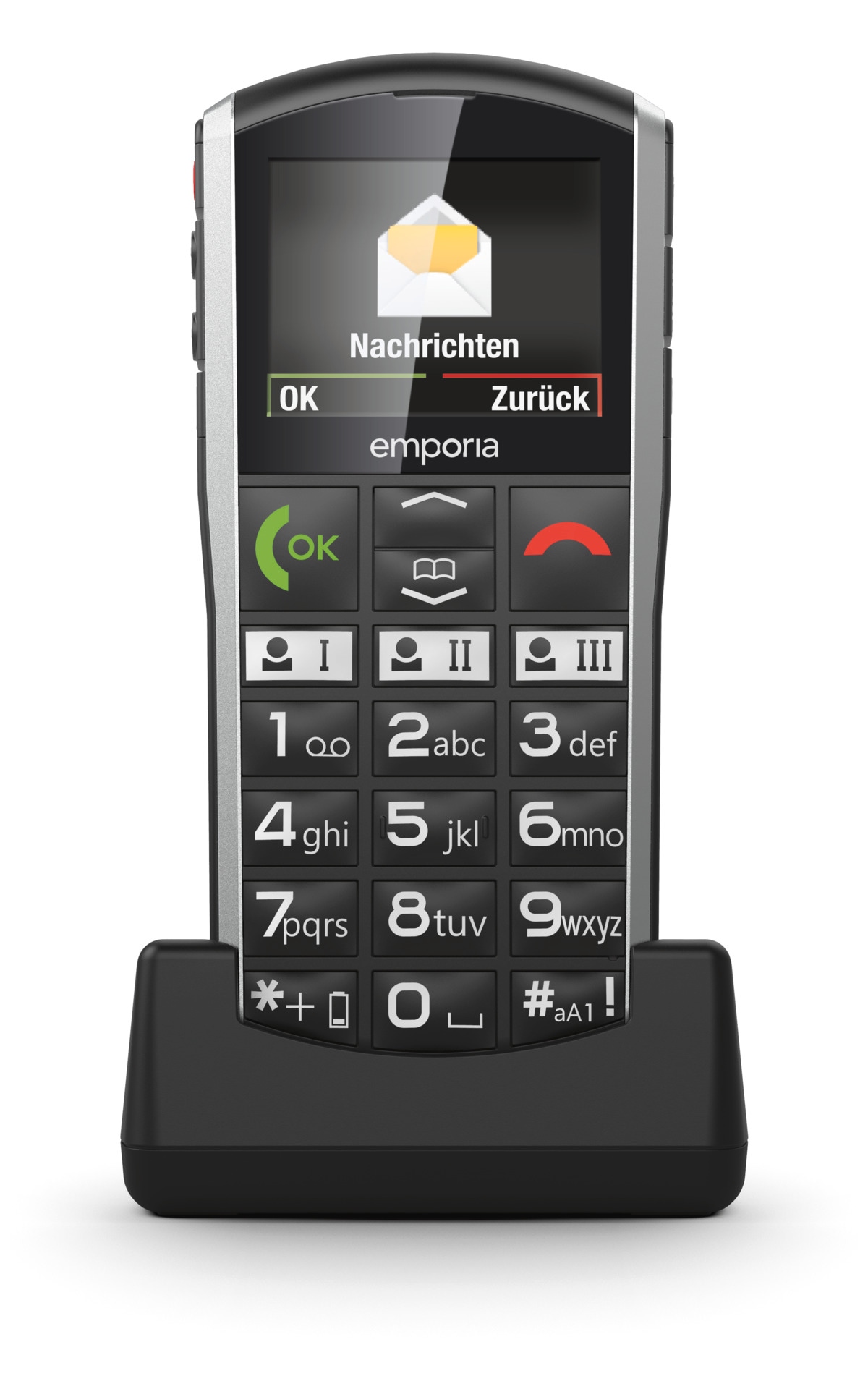 Emporia Handy »SIMPLICITY 4G«, Schwarz, 5,1 cm/2 Zoll, 0,125 GB Speicherplatz