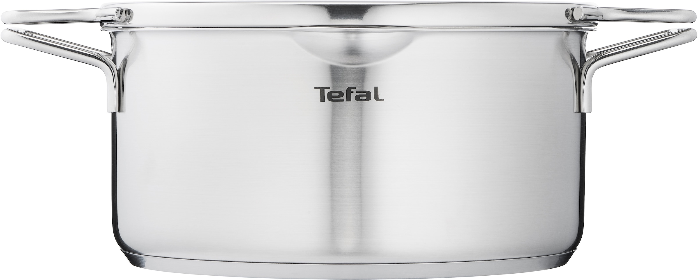 Tefal Kochtopf »Nordica«, Edelstahl, (1 tlg.), mit Deckel, nordisches Design, Ausgießer, Doppelgriff, Induktion