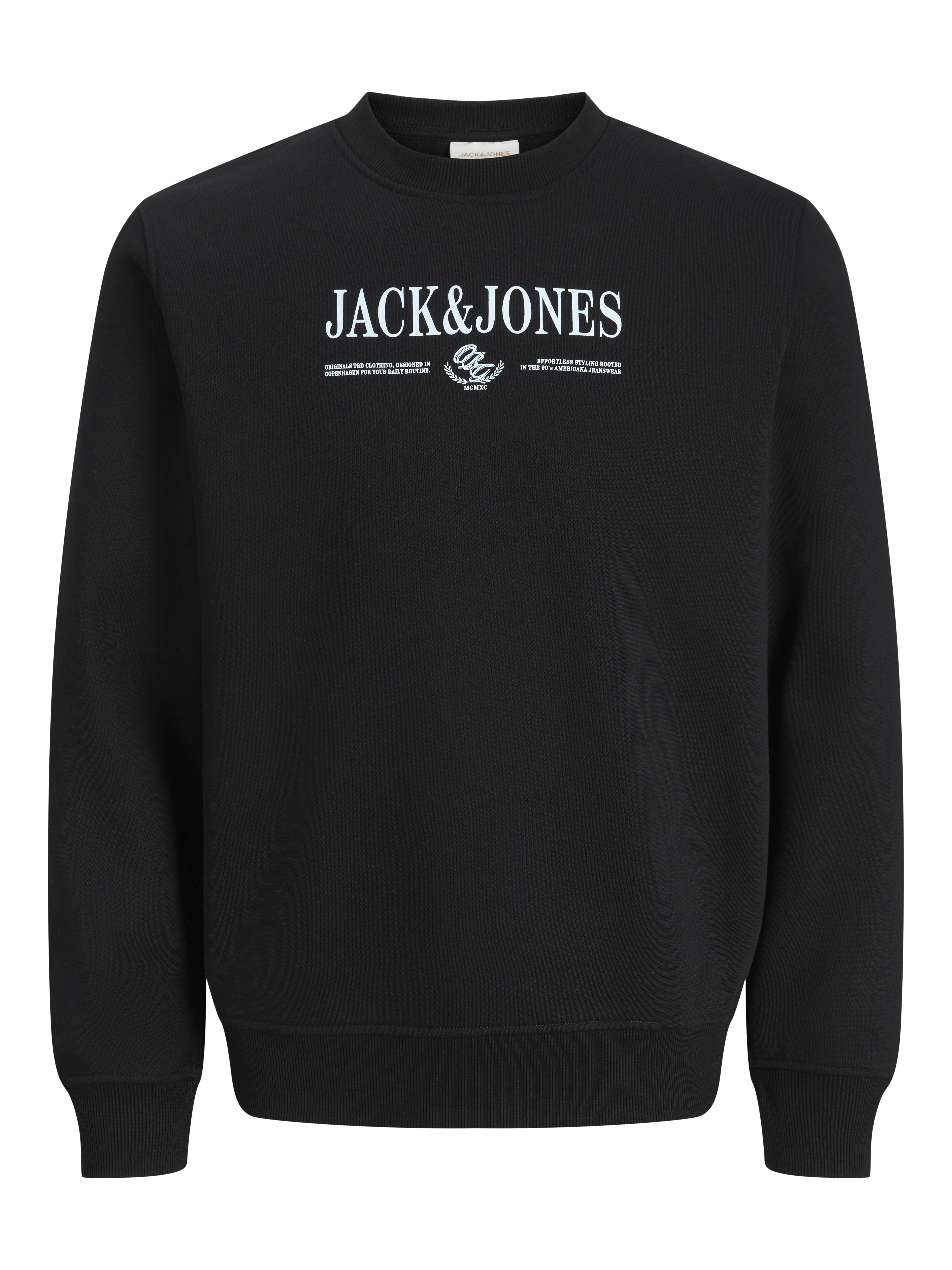 Jack & Jones Sweatshirt "JORFREDERIKSBERG BRANDING SWEAT CN FST", Baumwollmischung, regular fit
